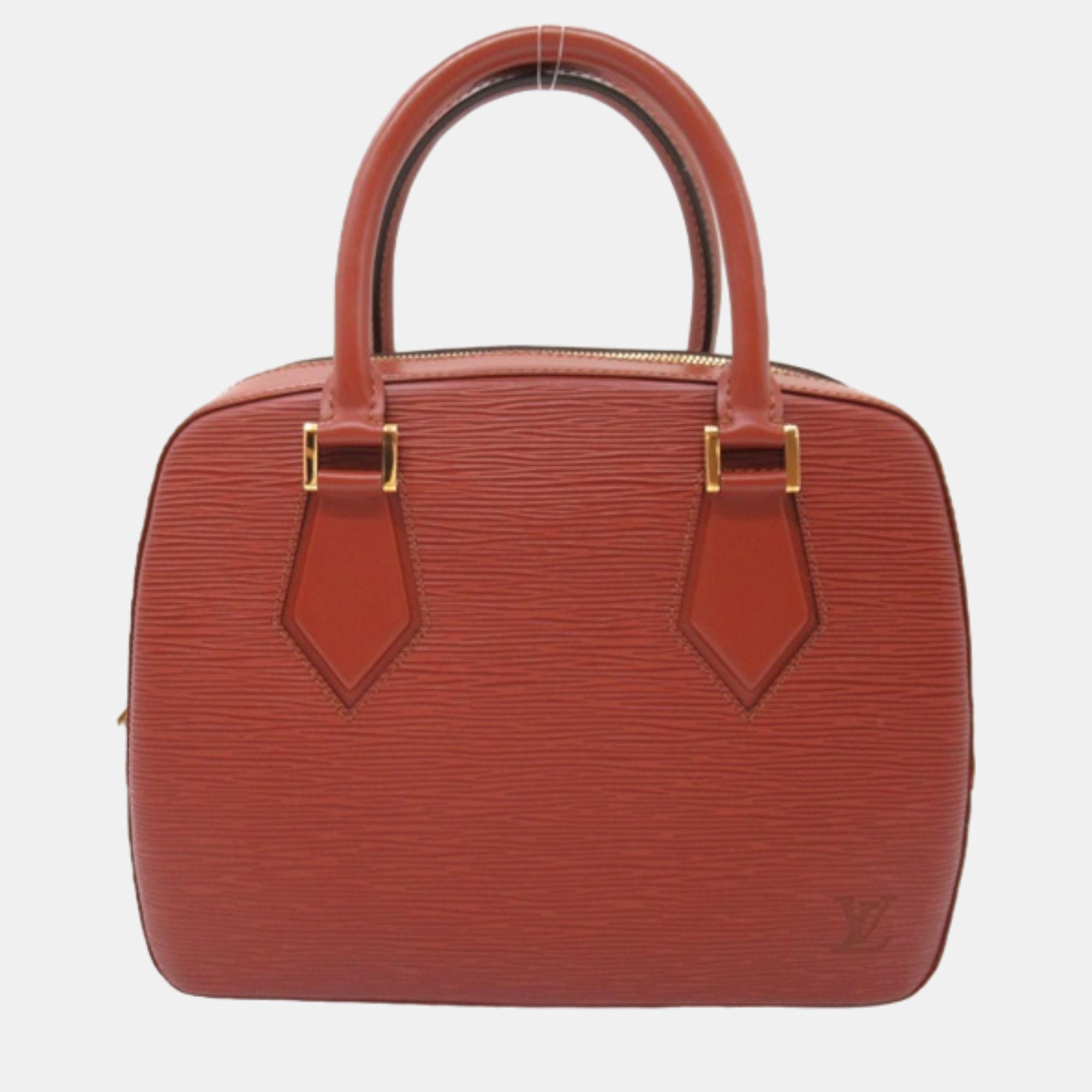 

Louis Vuitton Red Leather Sablon Satchels