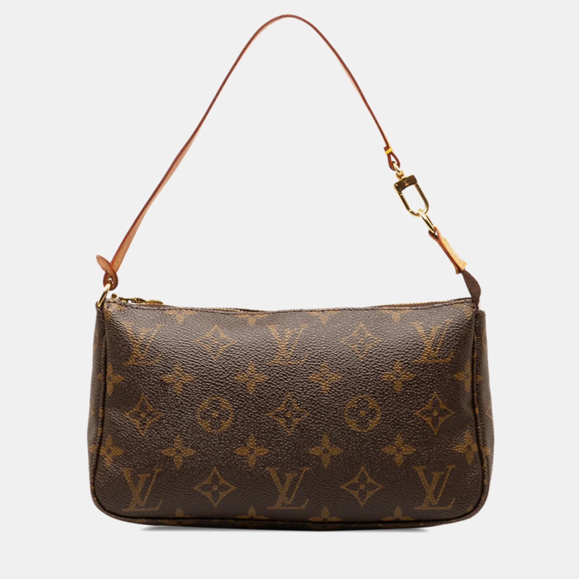 

Louis Vuitton Canvas Pochette Accessoires Shoulder Bags, Brown