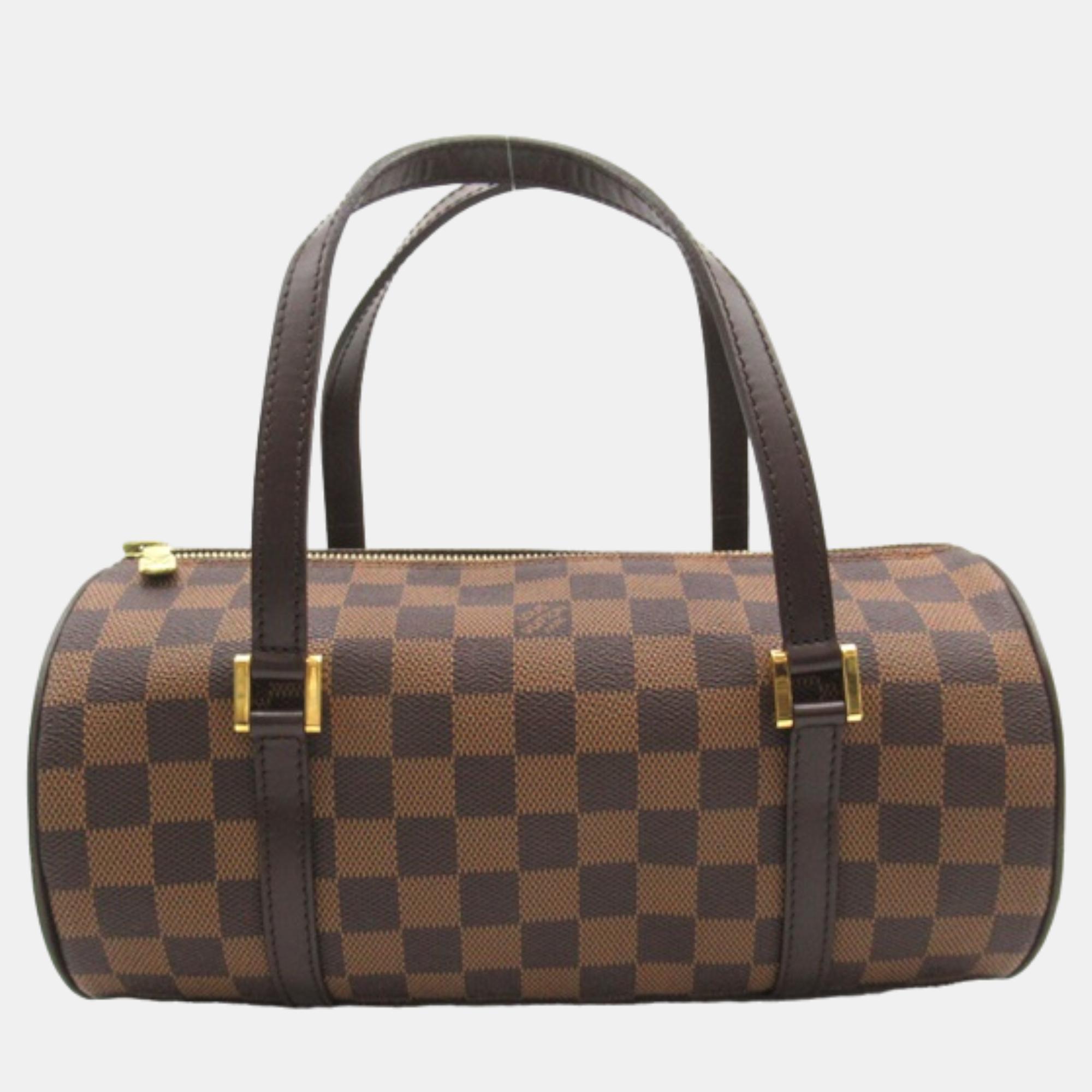 

Louis Vuitton Brown Canvas Papillon 30 Satchel Bag