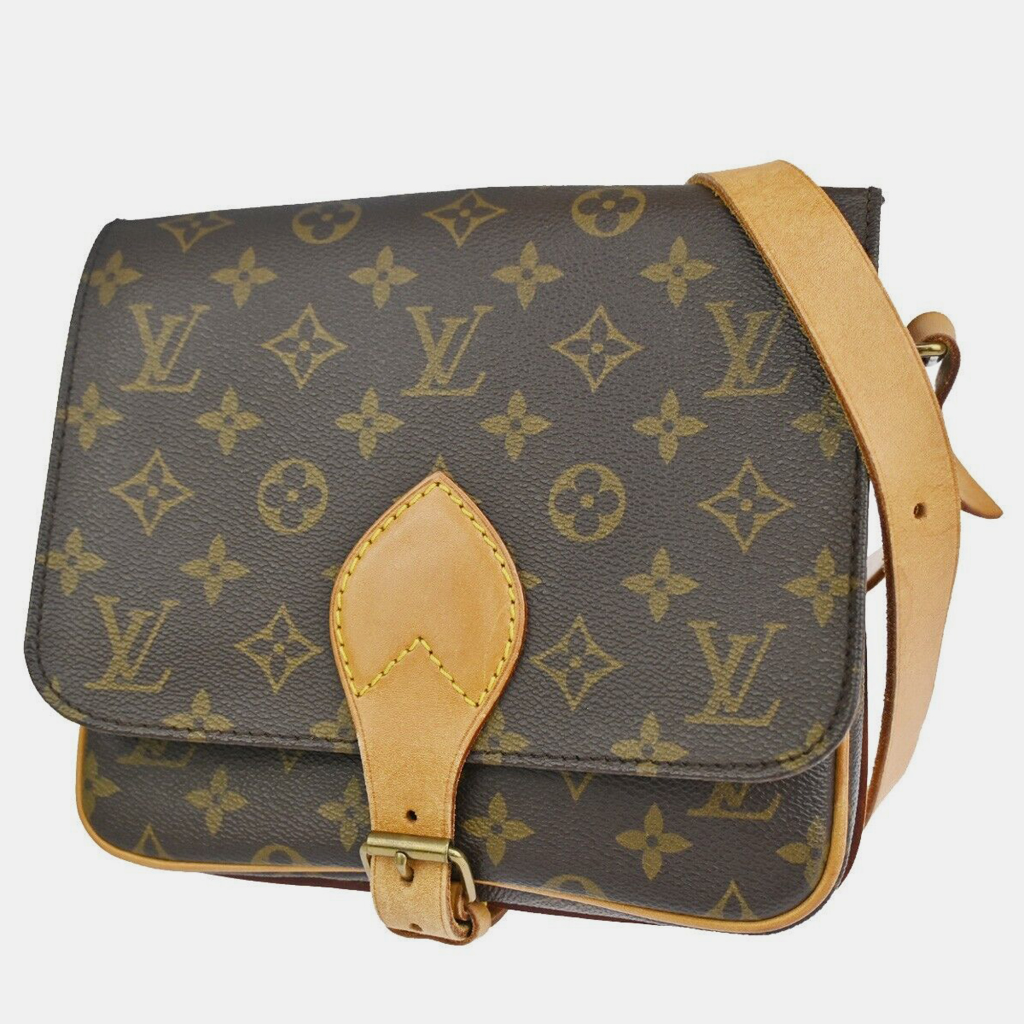 

Louis Vuitton Monogram Canvas Cartouchiere Shoulder Bag, Brown