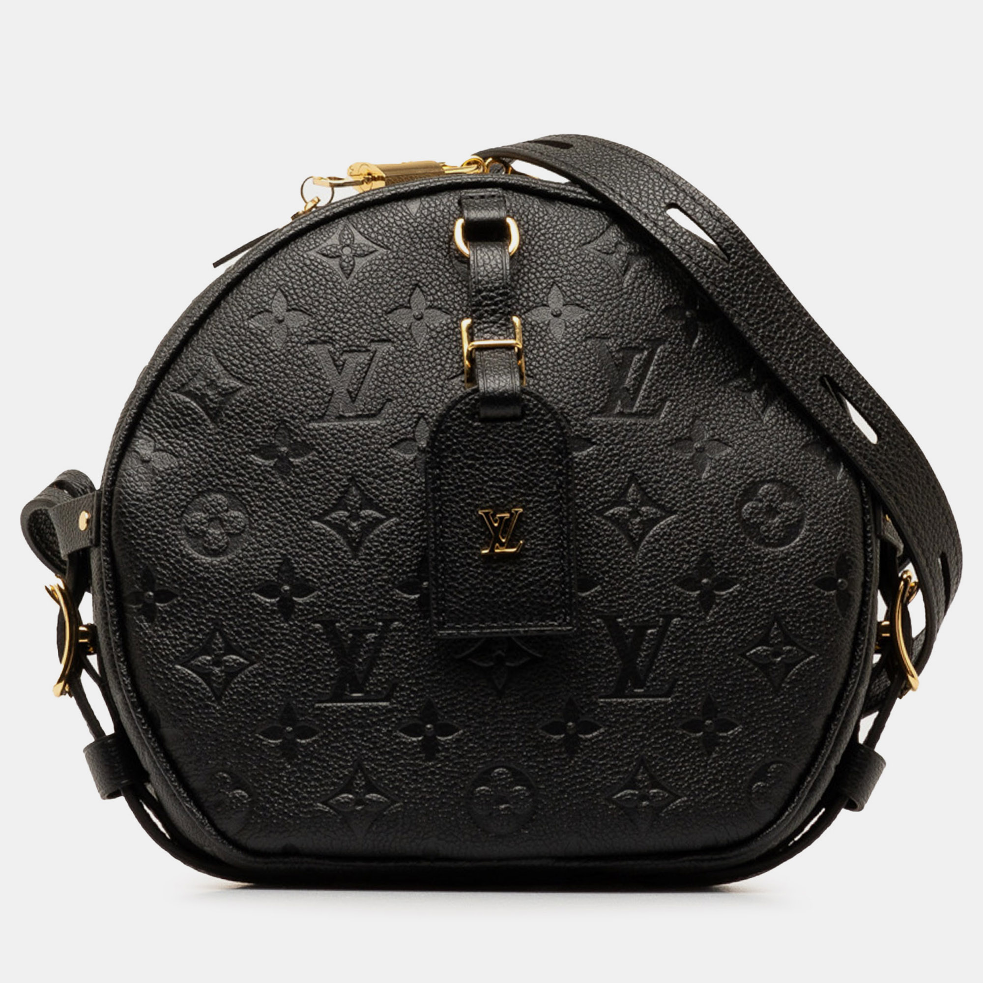 

Louis Vuitton Monogram Empreinte Boite Chapeaux Souple MM, Black