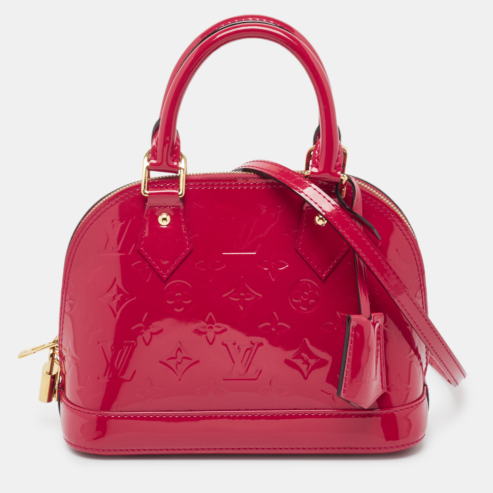 

Louis Vuitton Indian Rose Monogram Vernis Alma BB Bag, Pink