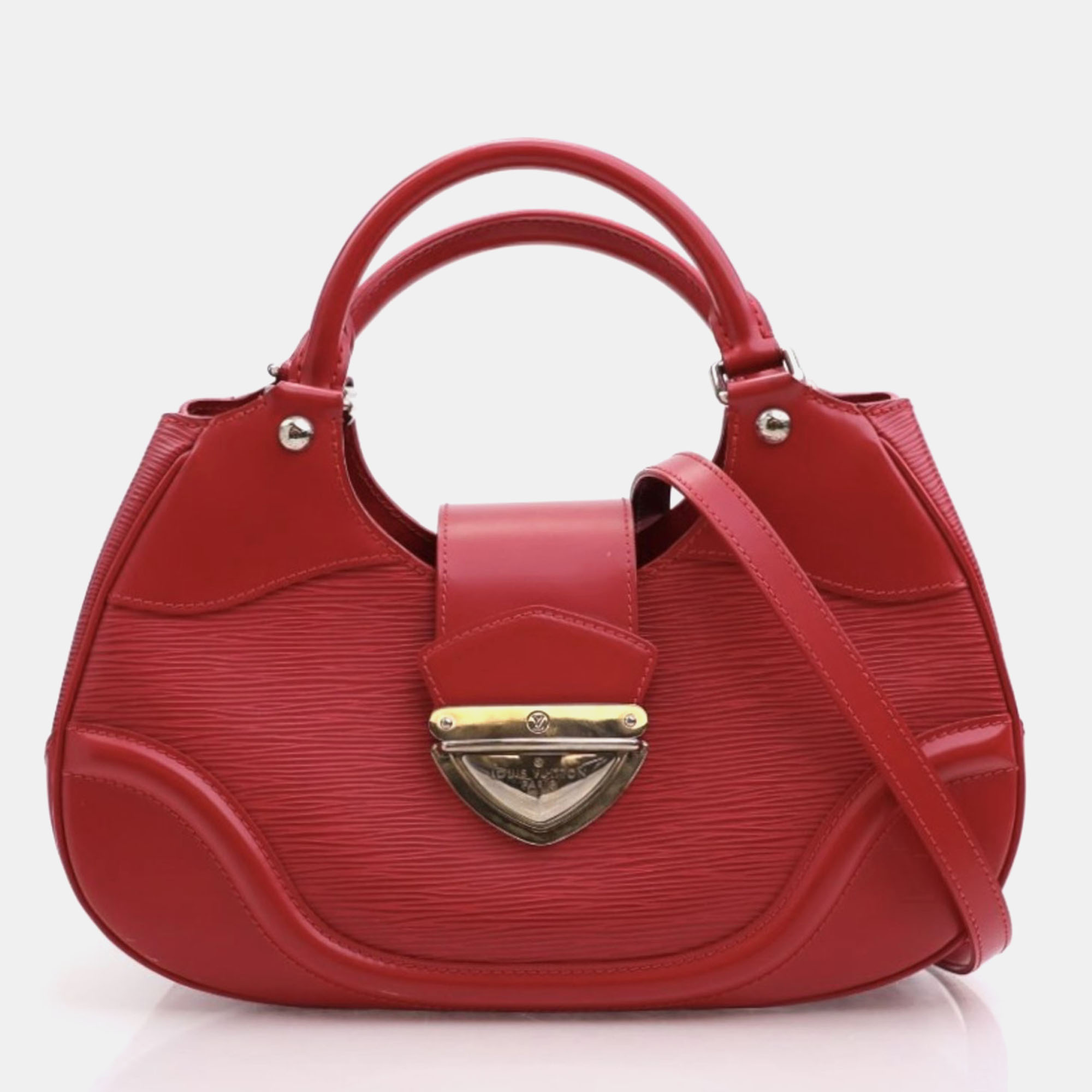 

Louis Vuitton Red Epi Leather Sac Montaigne Shoulder Bag