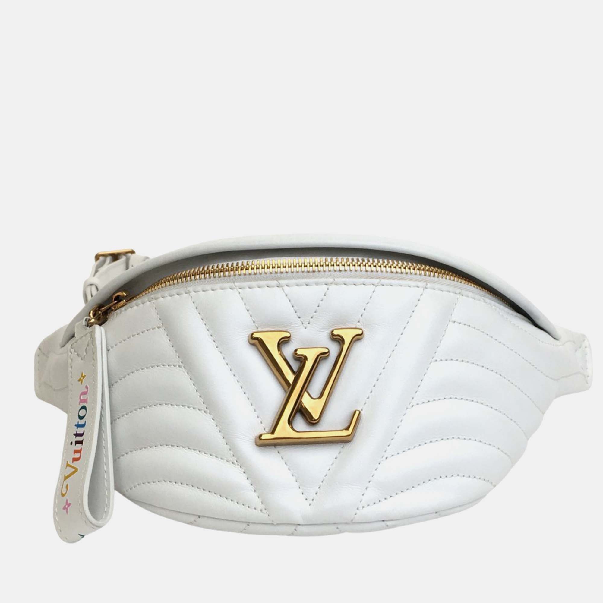 

Louis Vuitton White Leather New Wave Bumbag