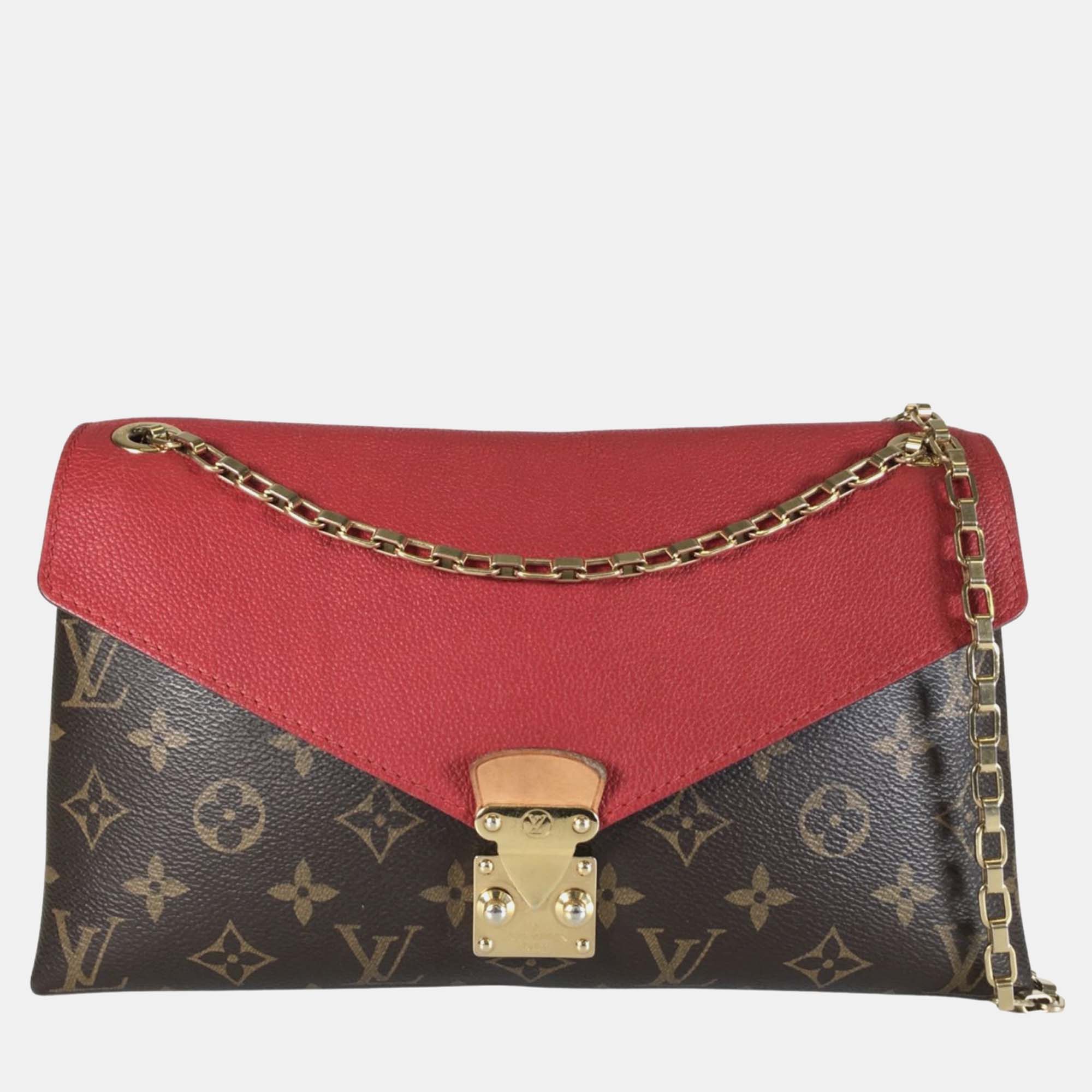 

Louis Vuitton Red Monogram Canvas and Leather Pallas Chain Shoulder Bag