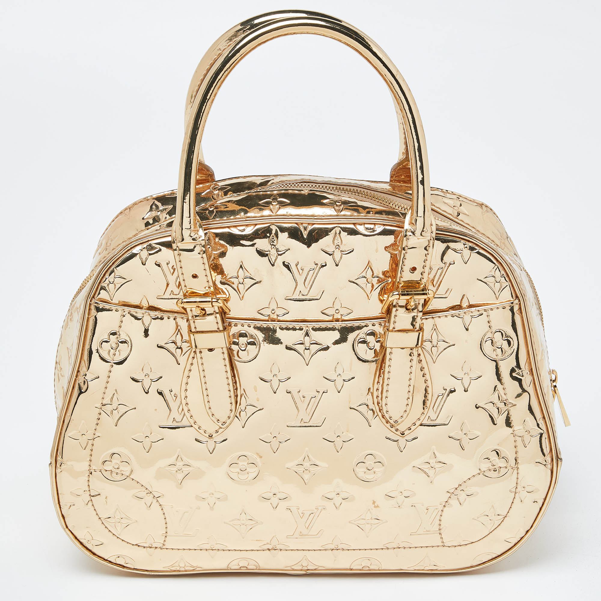 

Louis Vuitton Gold Amarante Monogram Vernis Limited Edition 080/100 Summit Drive Bag