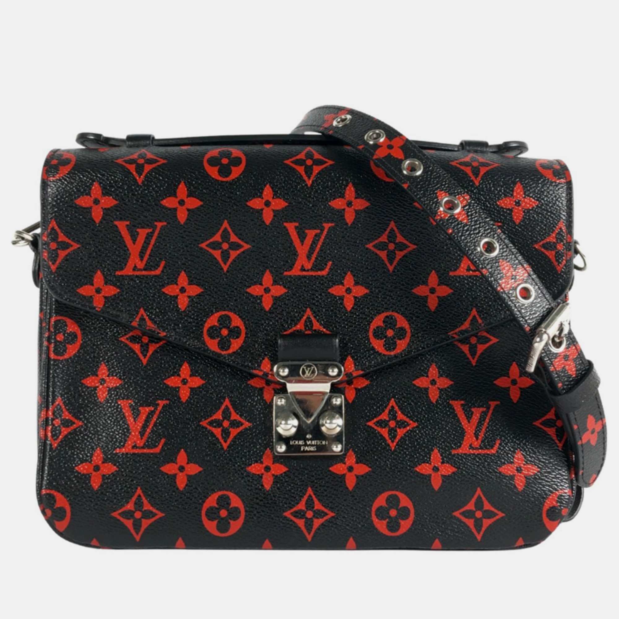 

Louis Vuitton Infrarouge Monogram Canvas Pochette Metis Shoulder Bag, Black