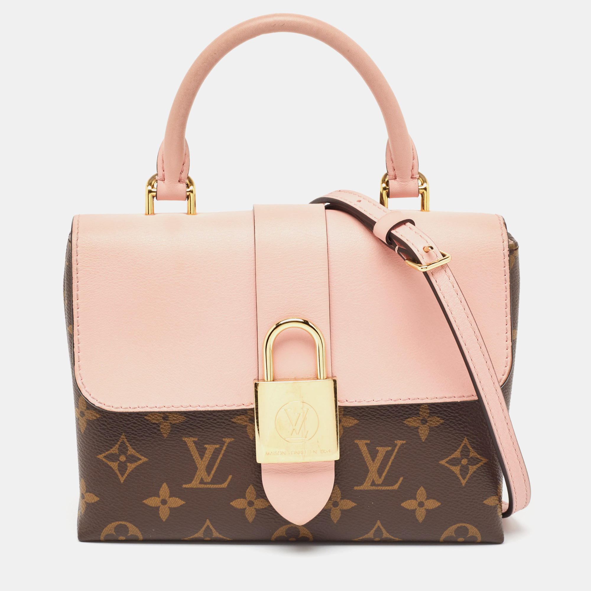 

Louis Vuitton Rose Poudre Monogram Canvas Locky BB Bag, Pink