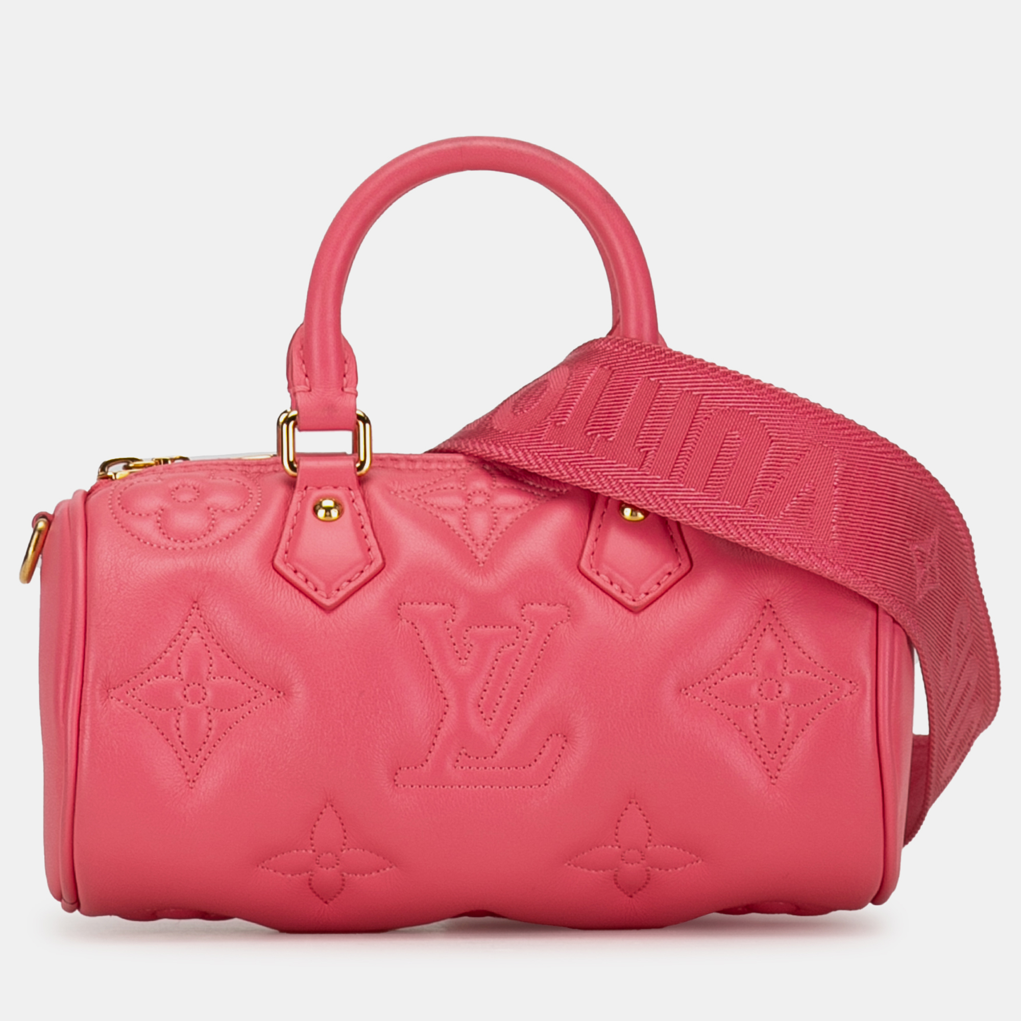 

Louis Vuitton Monogram Calfskin Bubblegram Papillon BB Bag, Pink