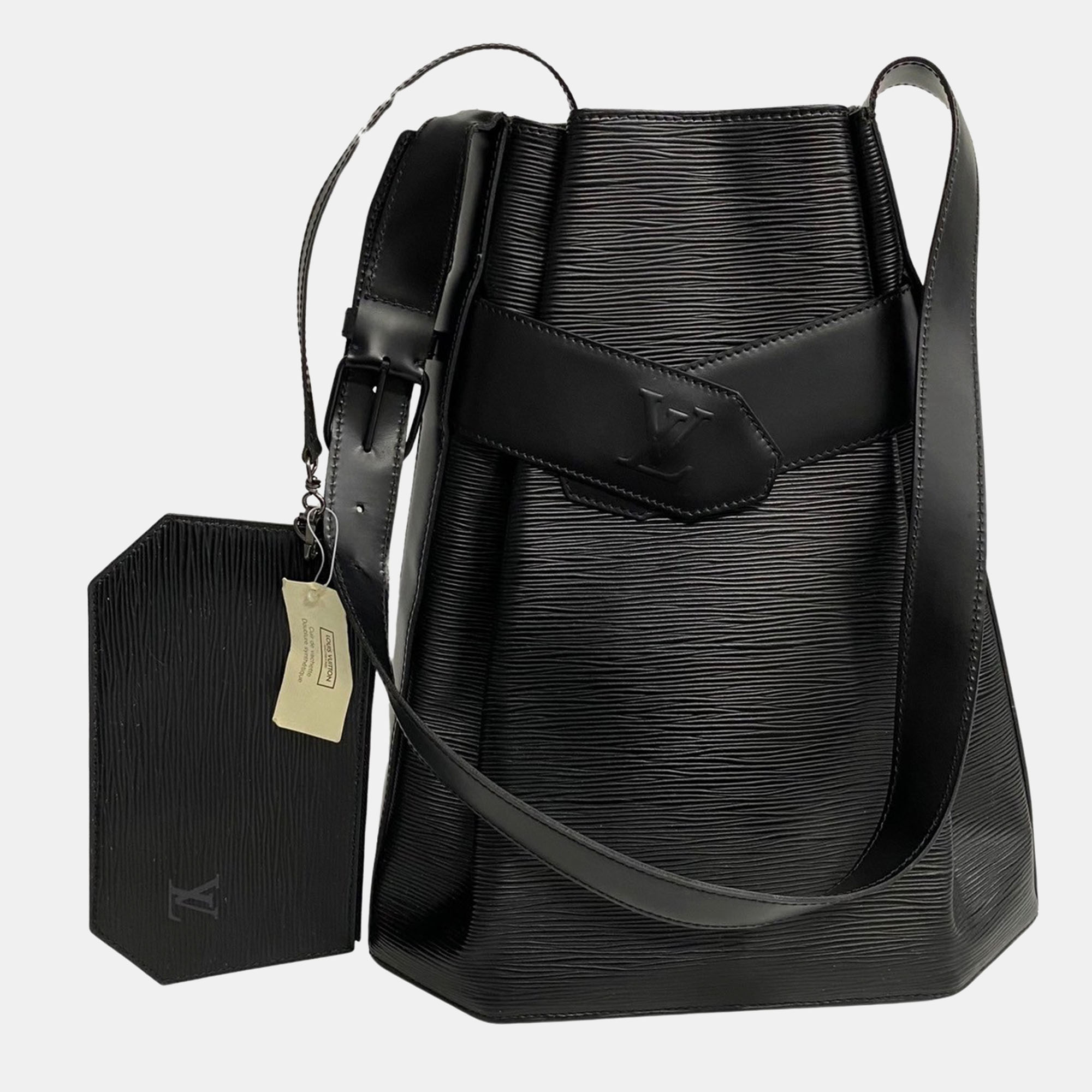 

Louis Vuitton Leather Sac D'Epaule Shoulder Bag, Black