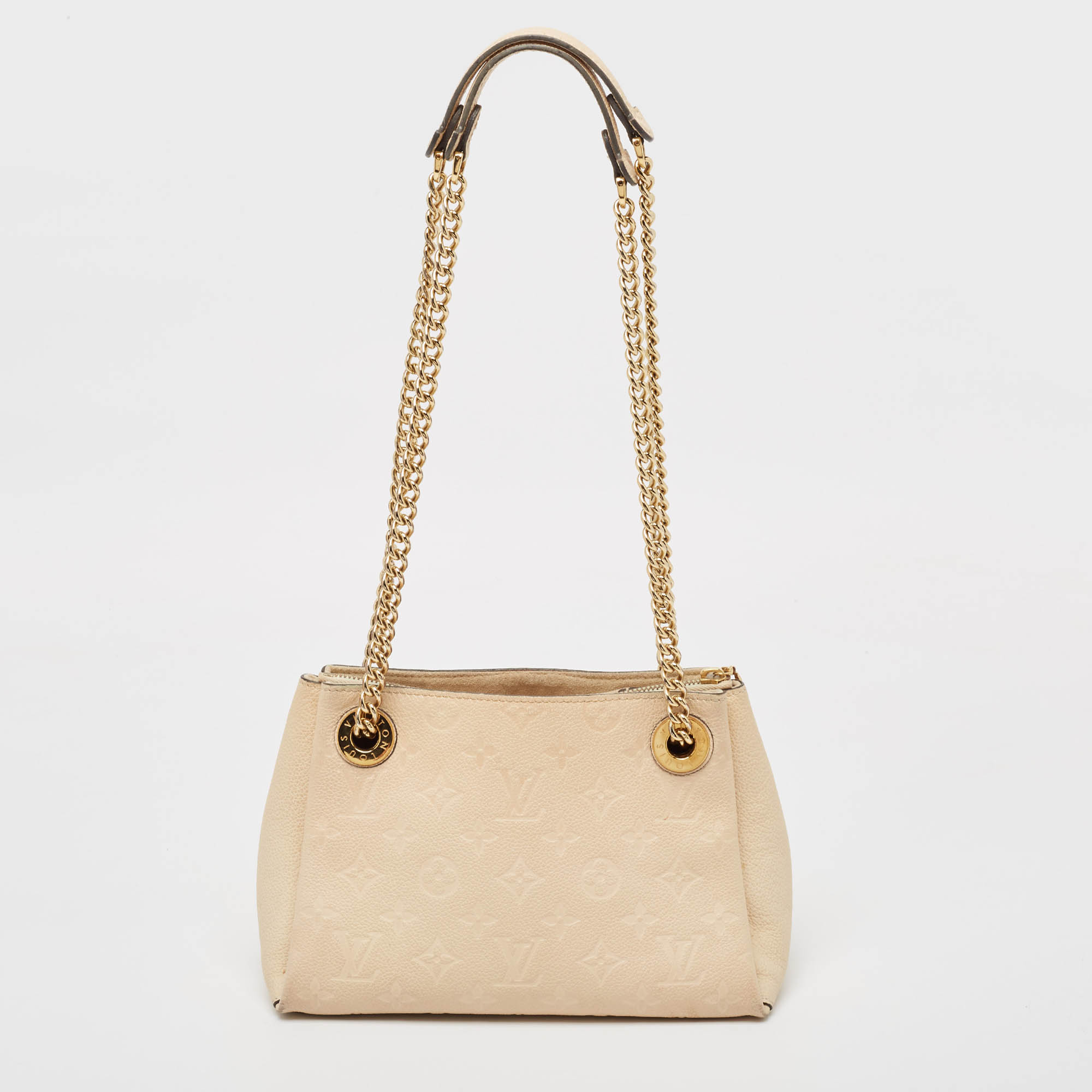 

Louis Vuitton Dune Monogram Empreinte Leather BB Surene Bag, Beige