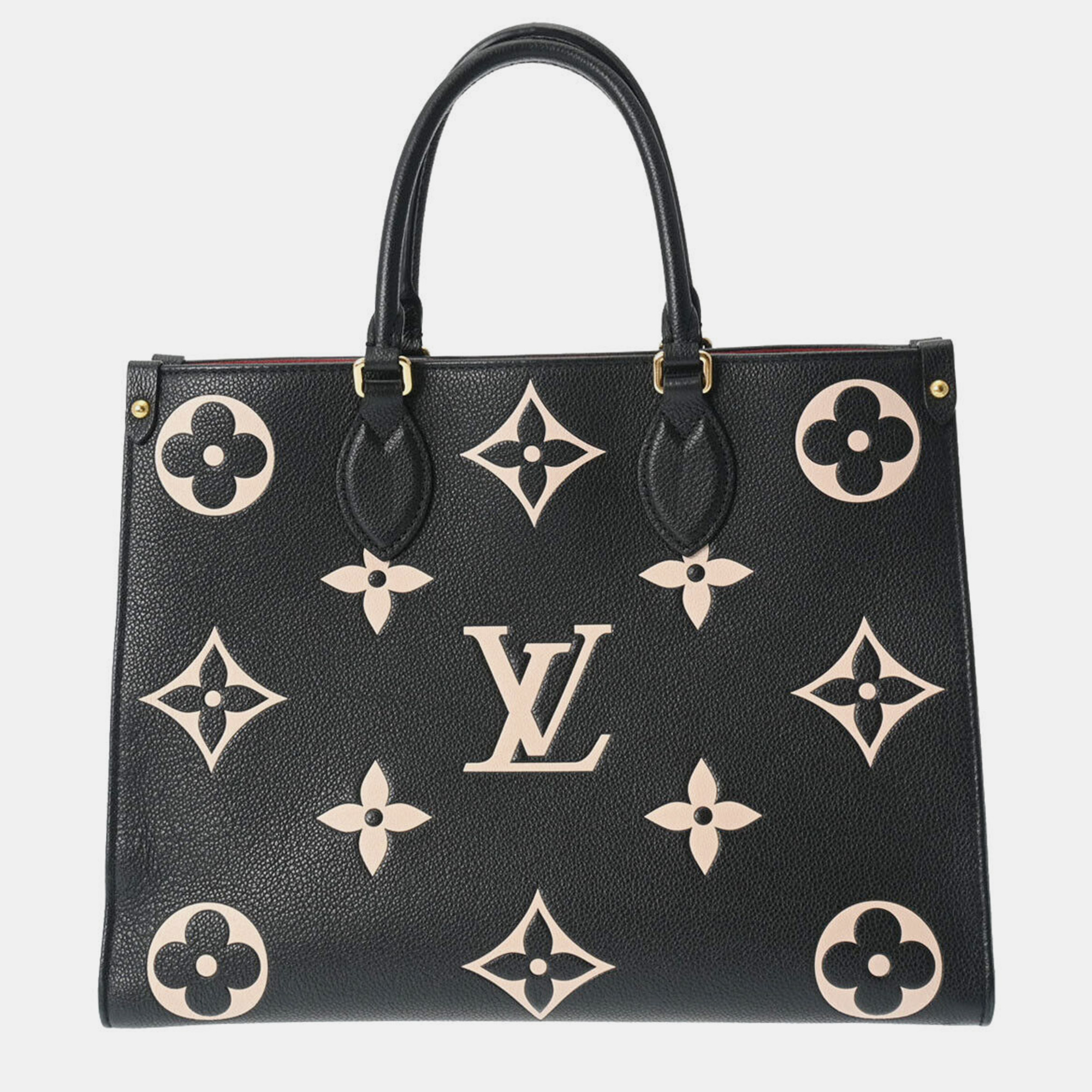 

Louis Vuitton Black Leather  Onthego Totes
