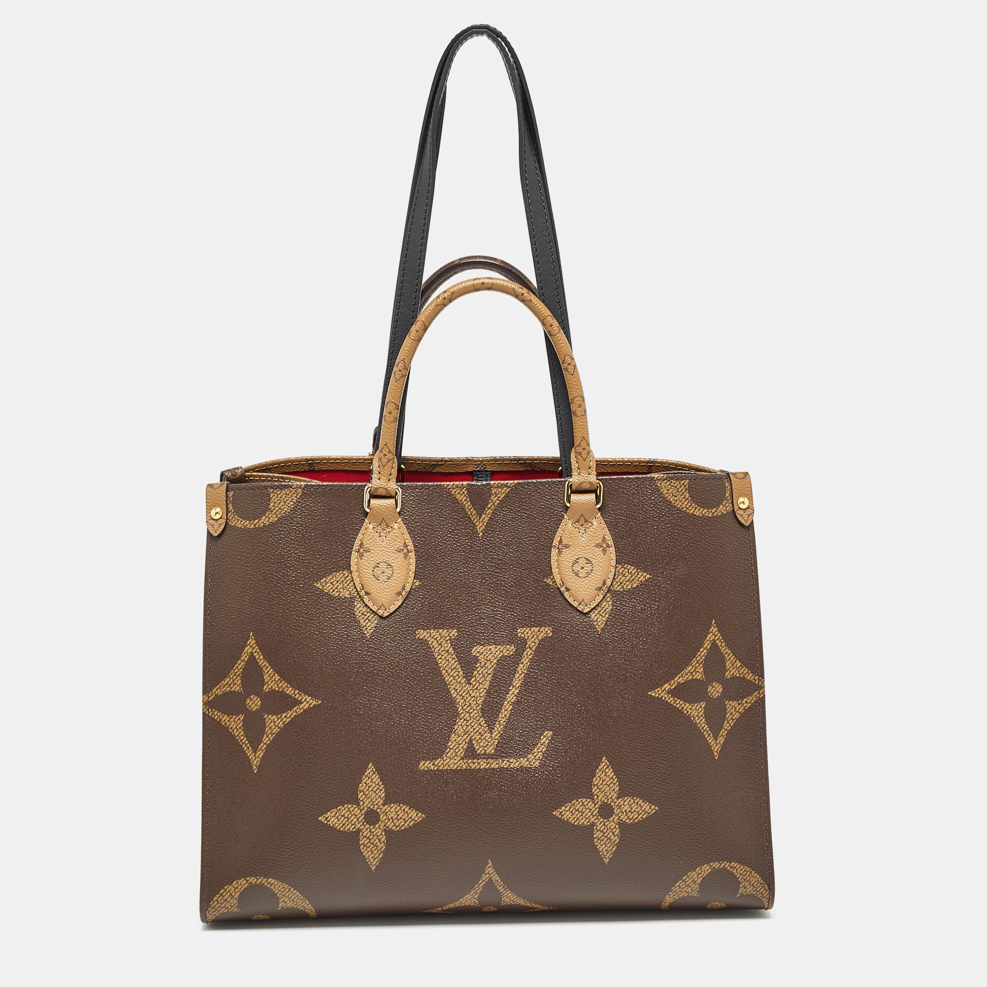 

Louis Vuitton Reverse Monogram Giant Canvas Onthego MM Bag, Brown