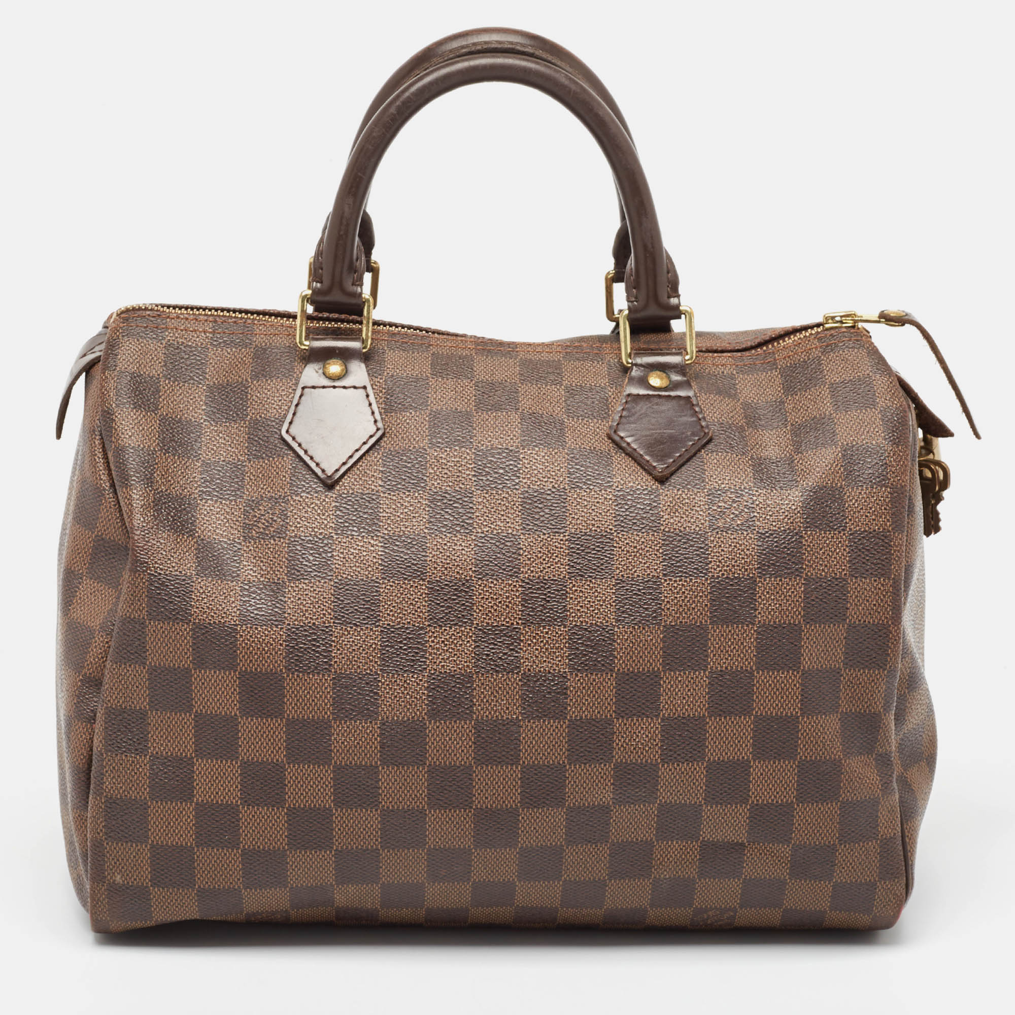 

Louis Vuitton Damier Ebene Canvas Speedy 30 Bag, Brown