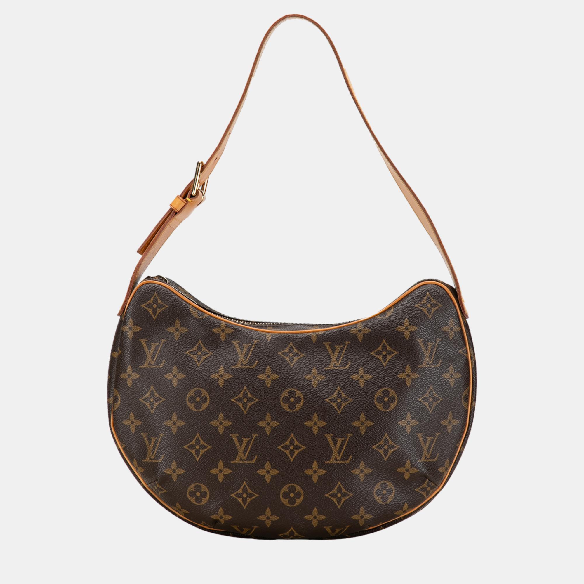 

Louis Vuitton Brown Monogram Croissant MM