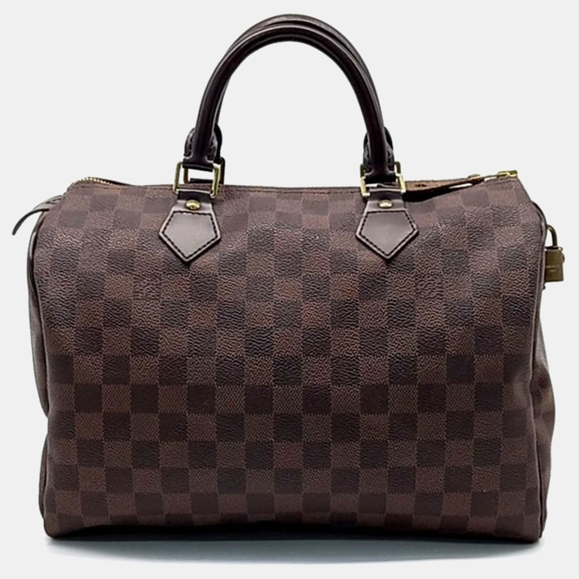 

Louis Vuitton Brown Damier Ebene Canvas Speedy 30 Top Handle Bag