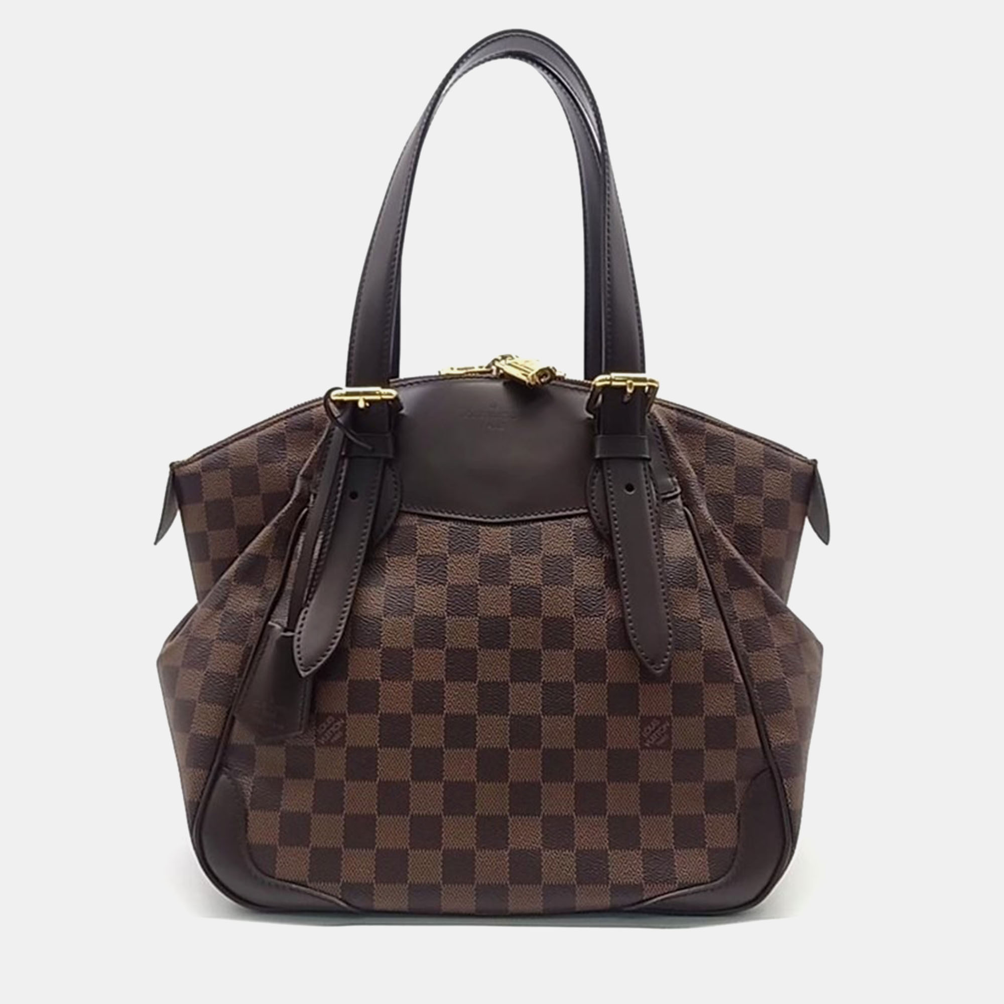 

Louis Vuitton Brown Damier Ebene Canvas Verona MM Top Handle Bag