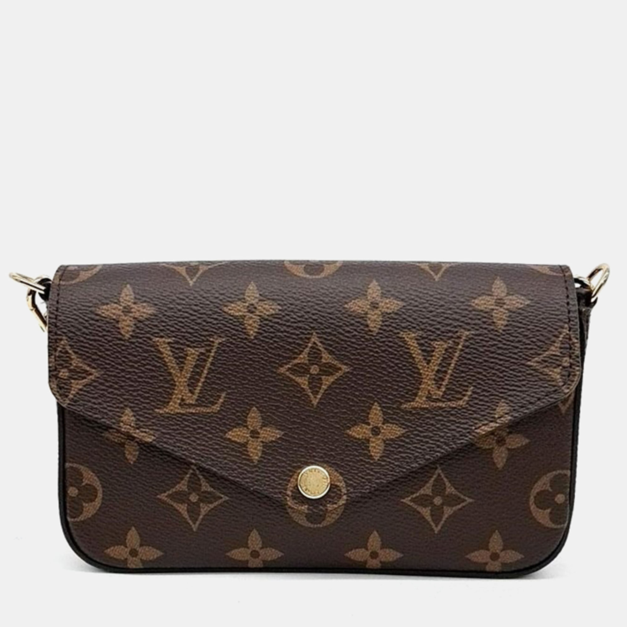 

Louis Vuitton Brown Monogram Canvas Felicie Strap & Go Shoulder Bag