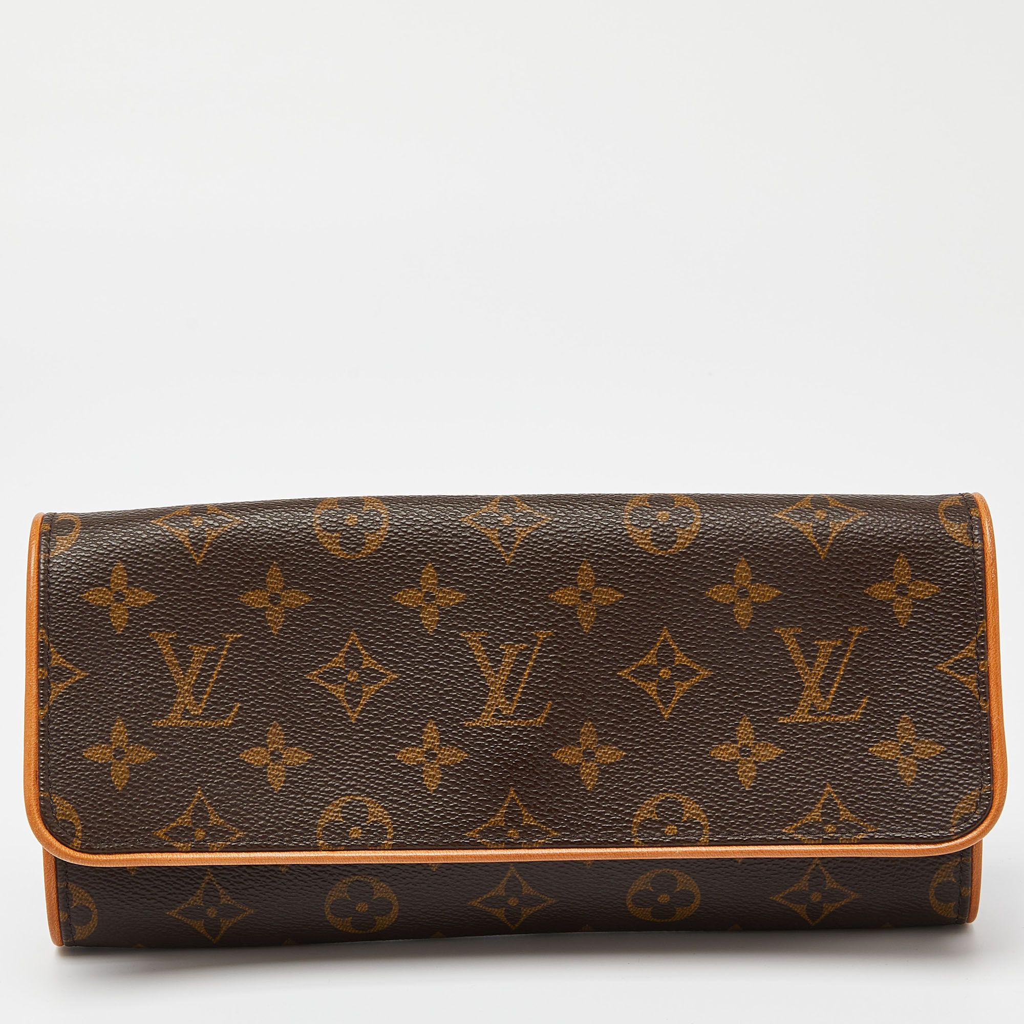 

Louis Vuitton Monogram Canvas Twin Pochette GM Bag, Brown