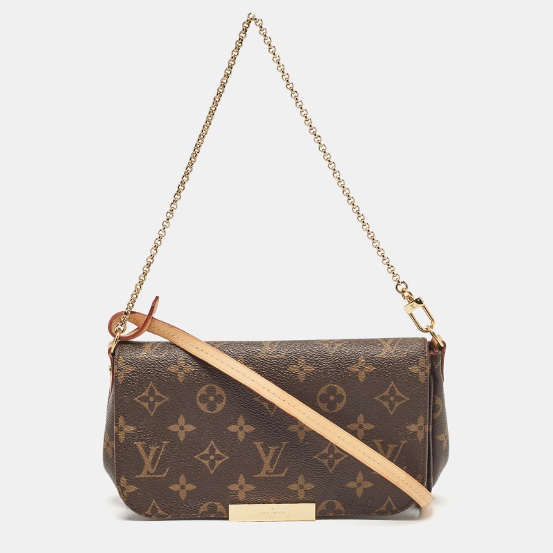 

Louis Vuitton Monogram Canvas Favorite PM Bag, Brown