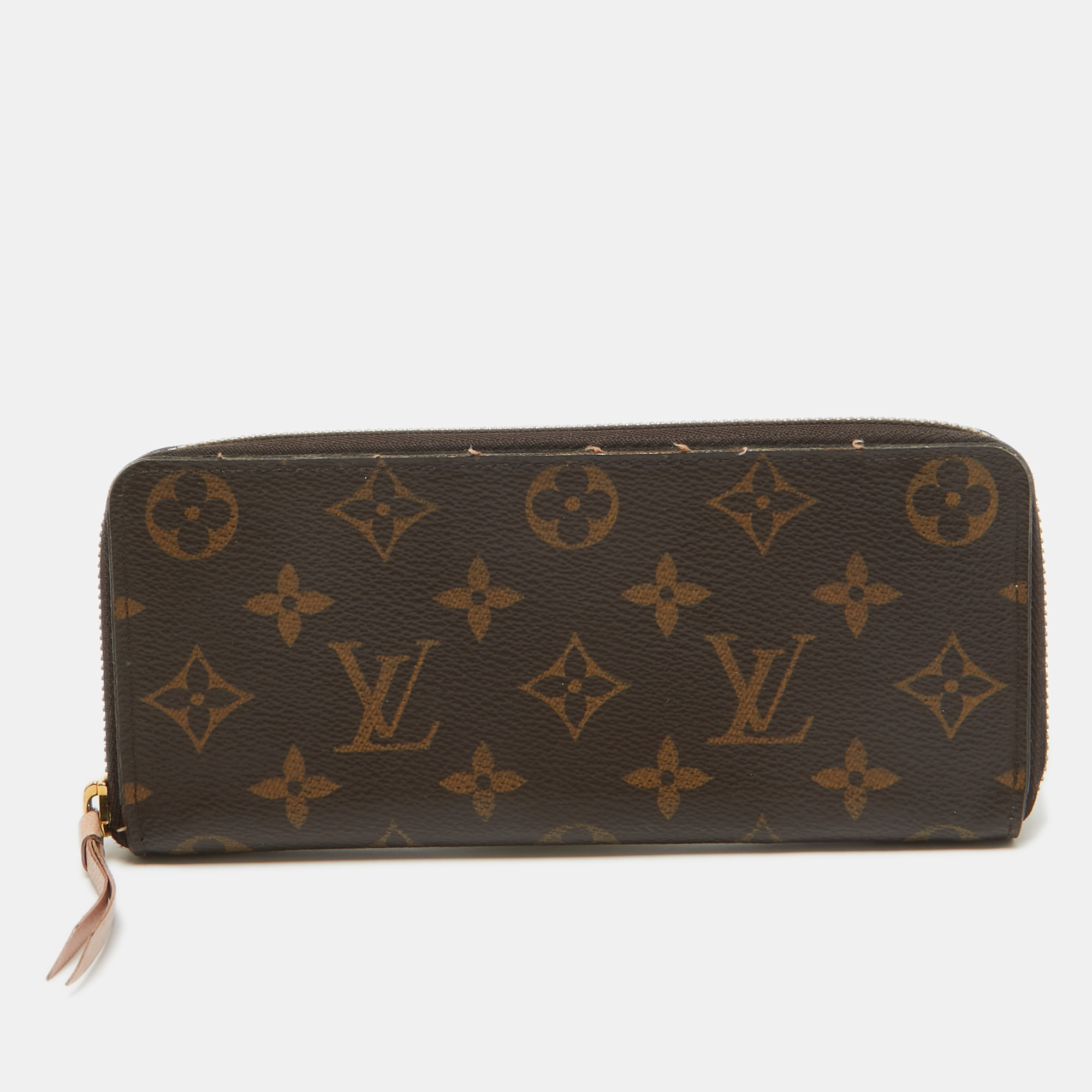 

Louis Vuitton Rose Ballerine Monogram Canvas Clémence Wallet, Pink