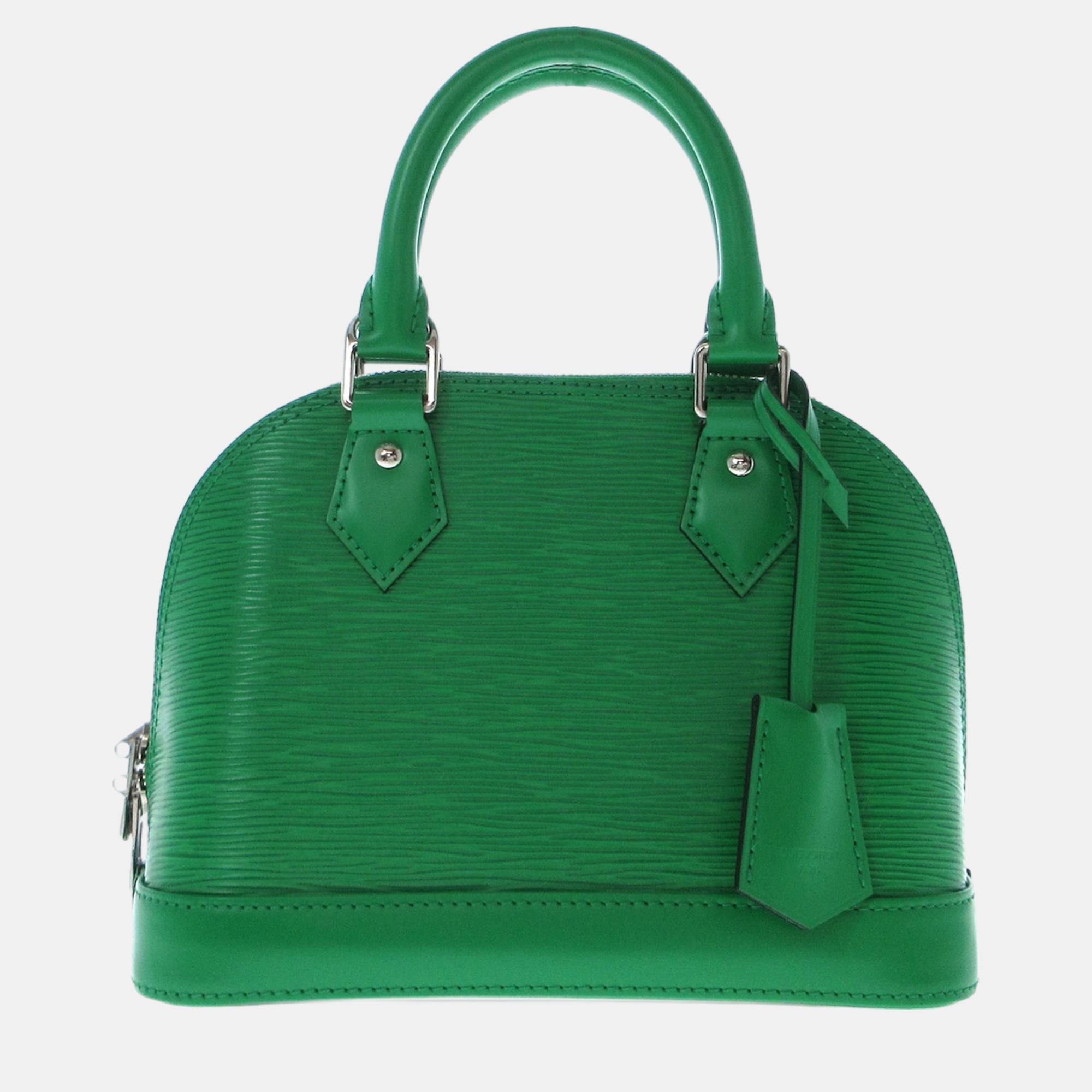 

Louis Vuitton Green Epi Alma BB