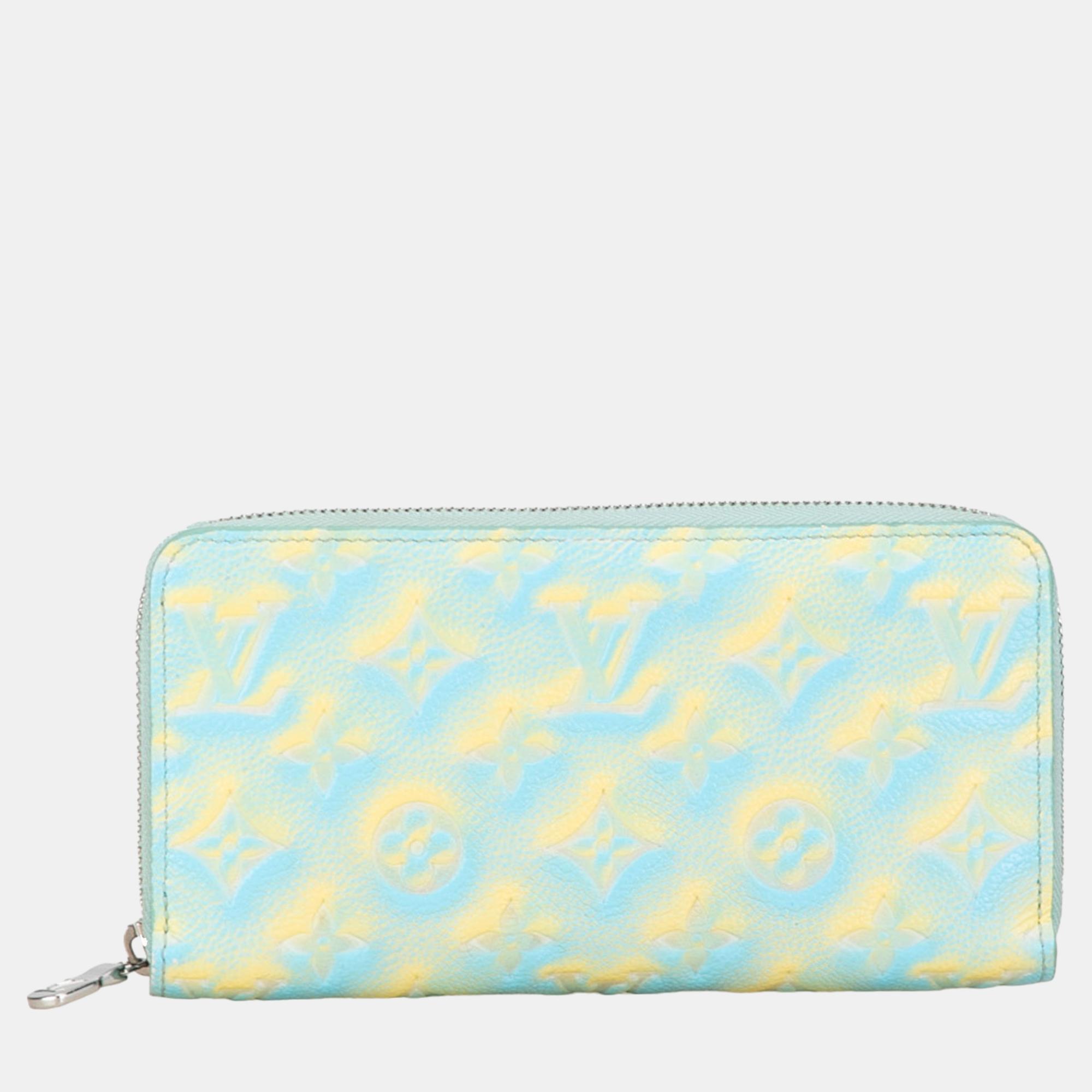 

Louis Vuitton Blue/Yellow Monogram Empreinte Summer Stardust Zippy Wallet