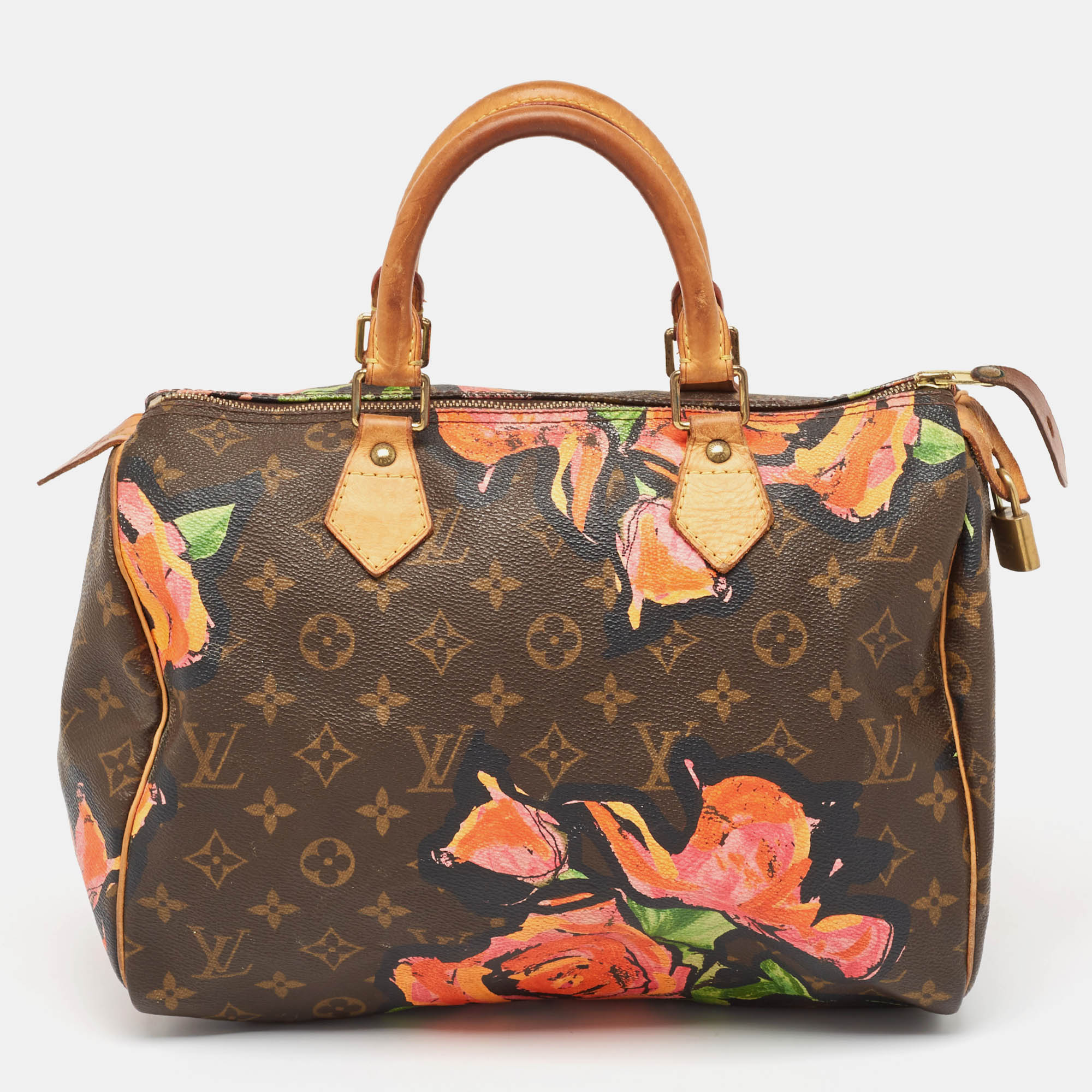 

Louis Vuitton Multicolor Monogram Canvas Limited Edition Stephen Sprouse Roses Speedy 30 Bag, Brown