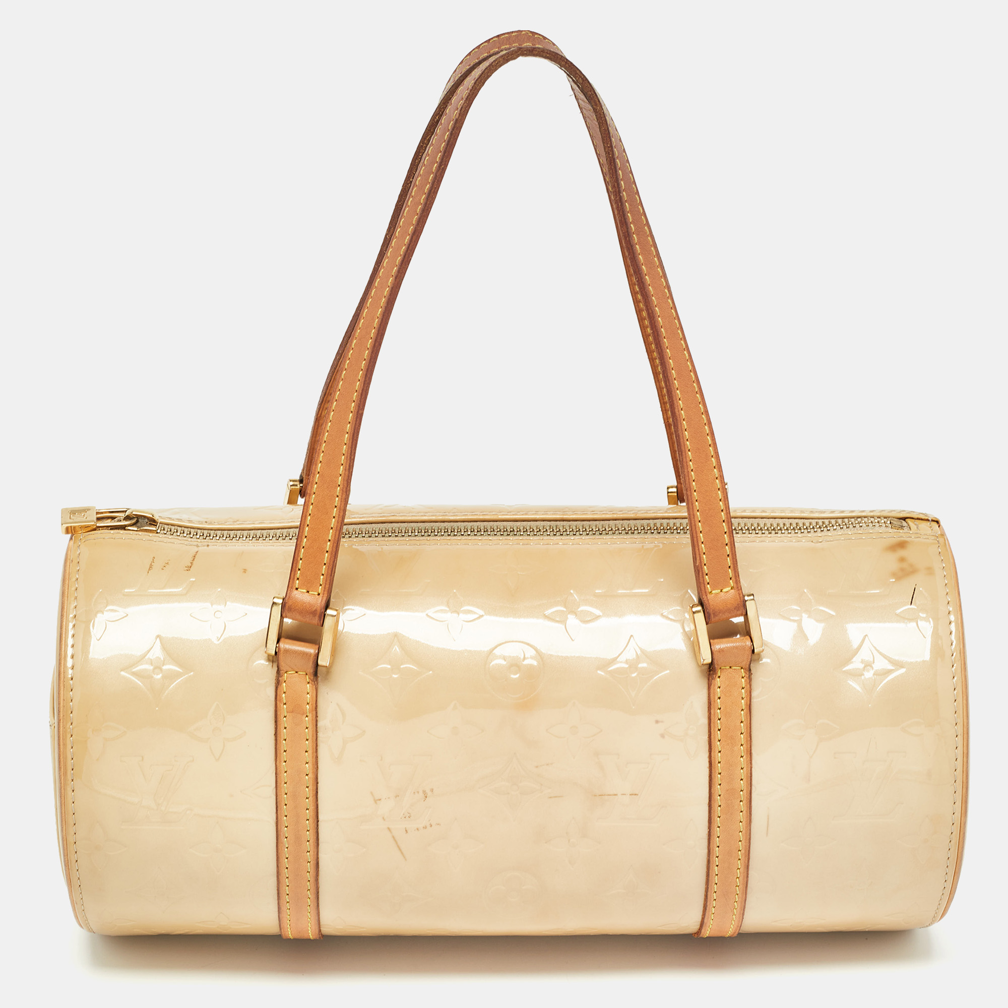 

Louis Vuitton Citrine Monogram Vernis Bedford Bag, Cream