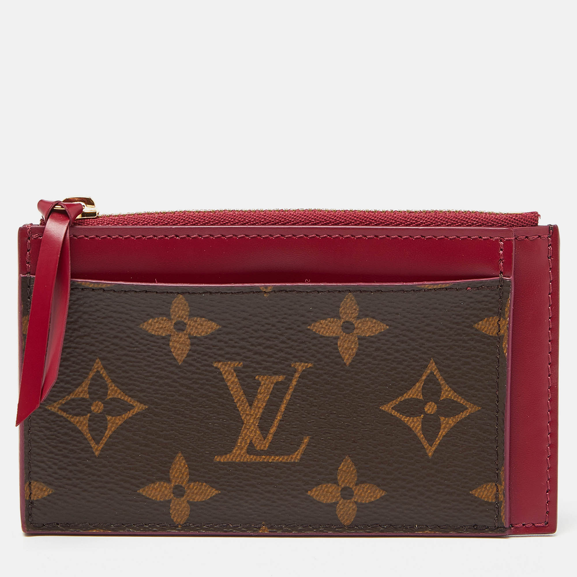 

Louis Vuitton Monogram Canvas Zipped Card Holder, Brown