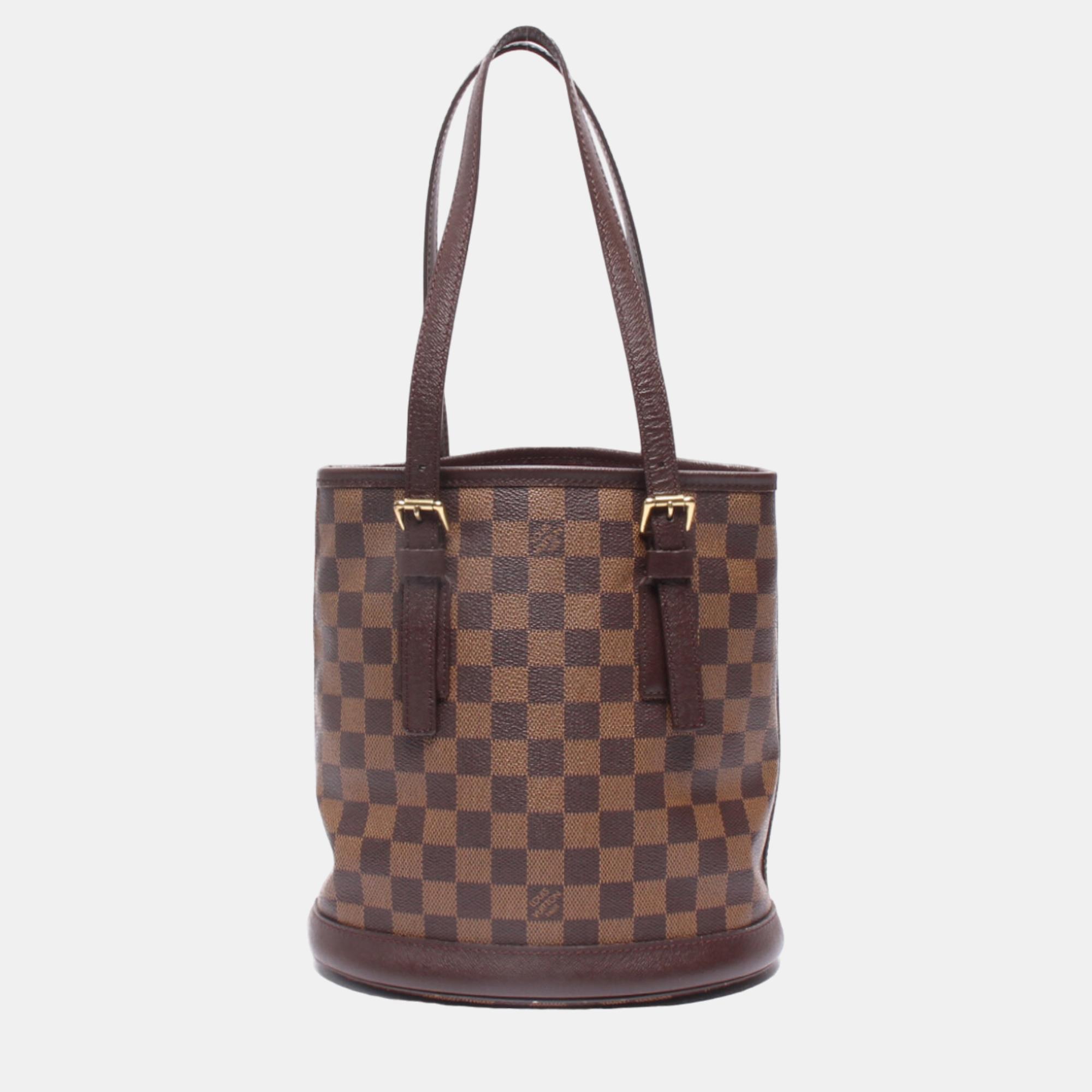 

Louis Vuitton Brown Damier Ebene Canvas Marais Shoulder Bag