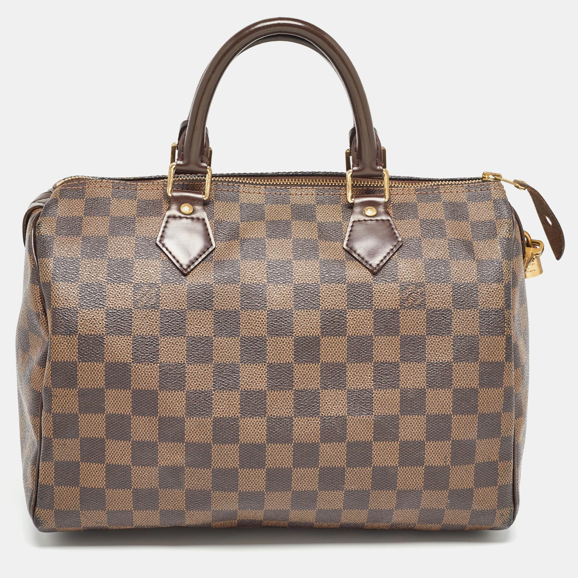 

Louis Vuitton Damier Ebene Canvas Speedy 30 Bag, Brown