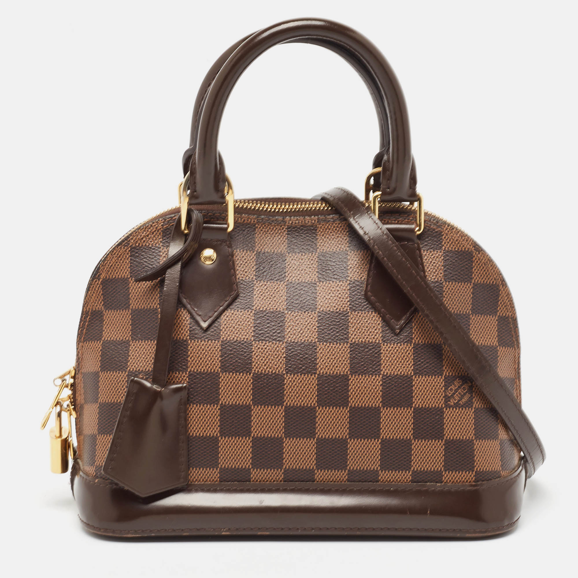 

Louis Vuitton Damier Ebene Canvas Alma BB Bag, Brown