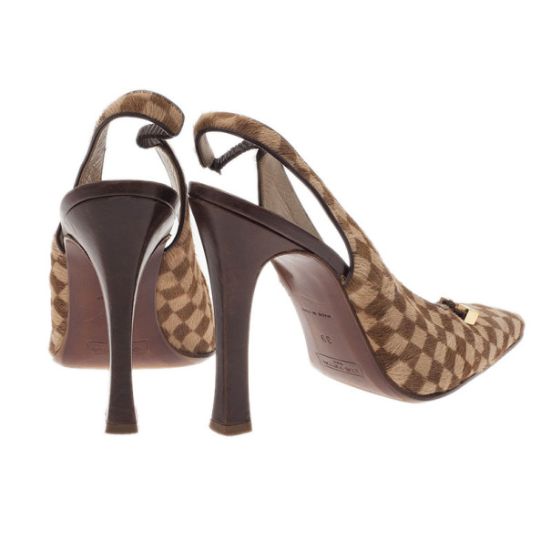 Louis Vuitton Ponyhair Printed Sandals - Brown Sandals, Shoes - LOU808602