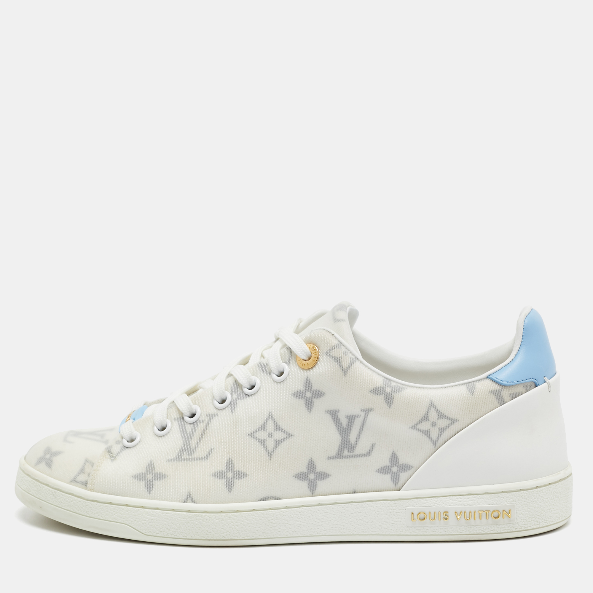 

Louis Vuitton White Monogram Technical Mesh Frontrow Sneakers Size