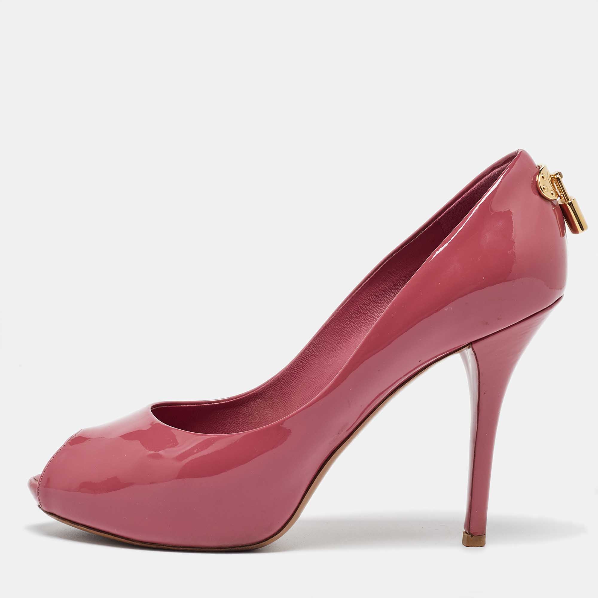 

Louis Vuitton Pink Patent Leather Oh Really! Pumps Size