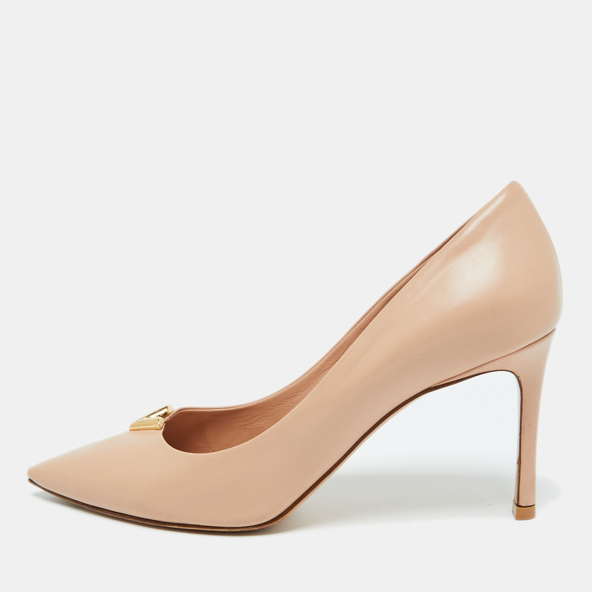 

Louis Vuitton Beige Leather Heart Breaker Pumps Size