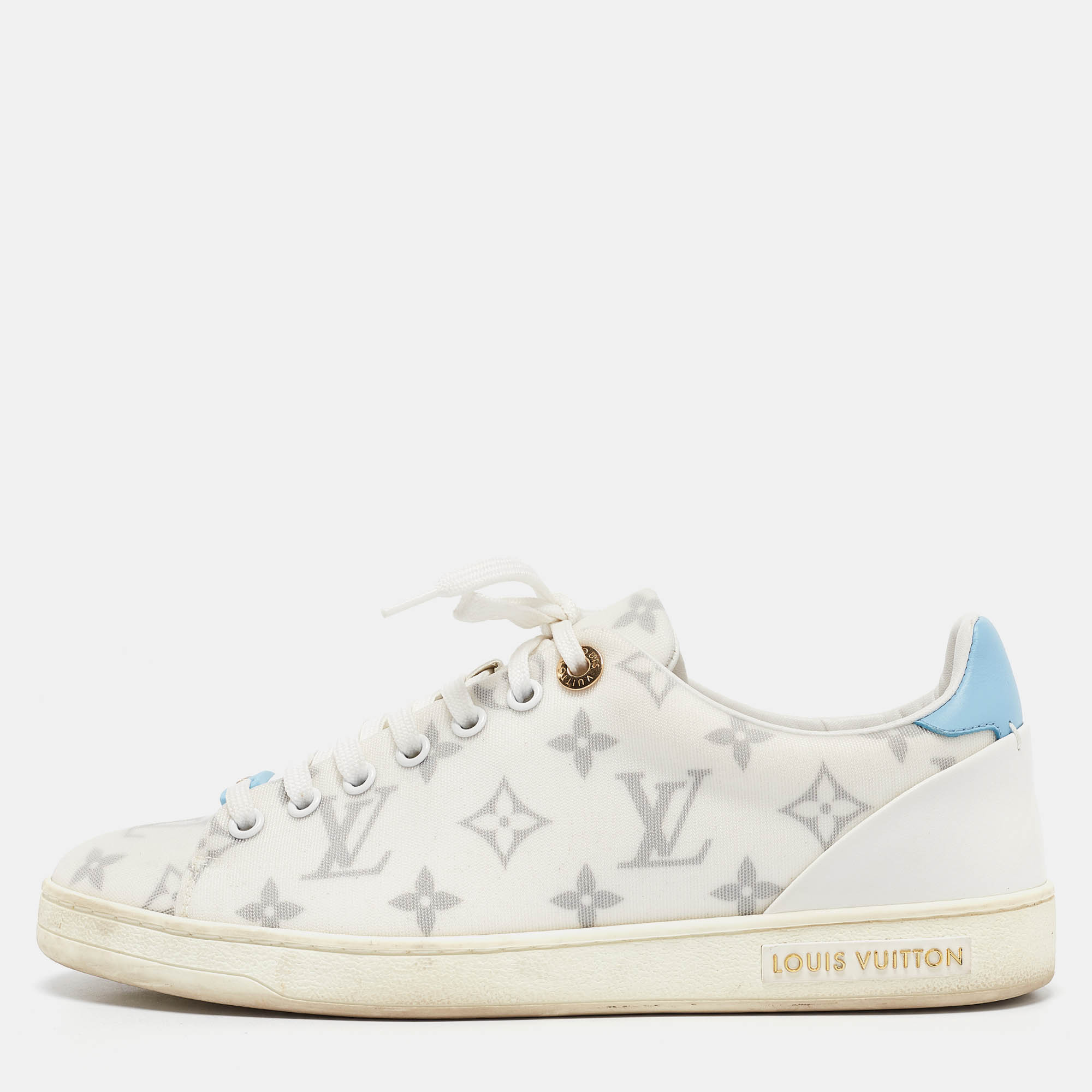 

Louis Vuitton White Monogram Technical Mesh Frontrow Sneakers Size