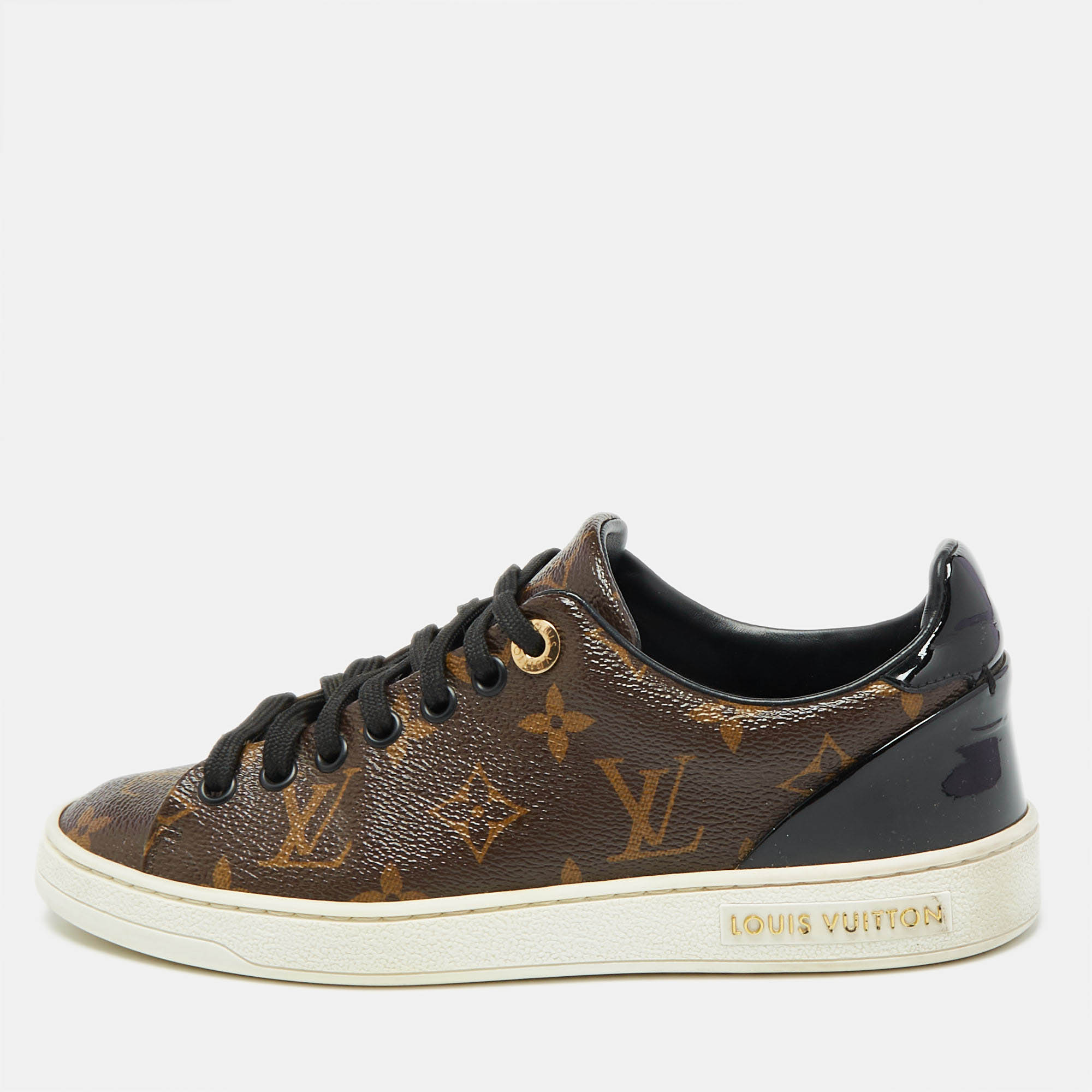 

Louis Vuitton Monogram Canvas Frontrow Sneakers Size, Brown