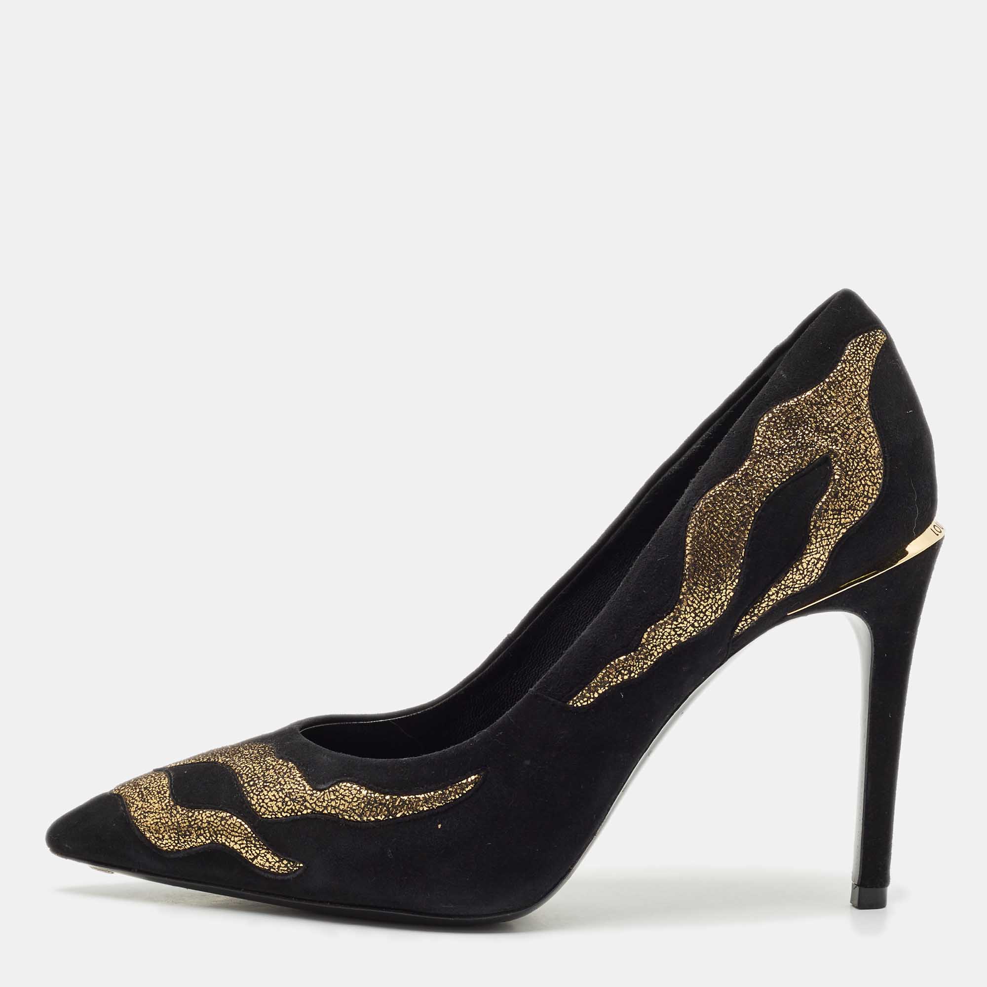 

Louis Vuitton Black Suede fetish Pumps Size