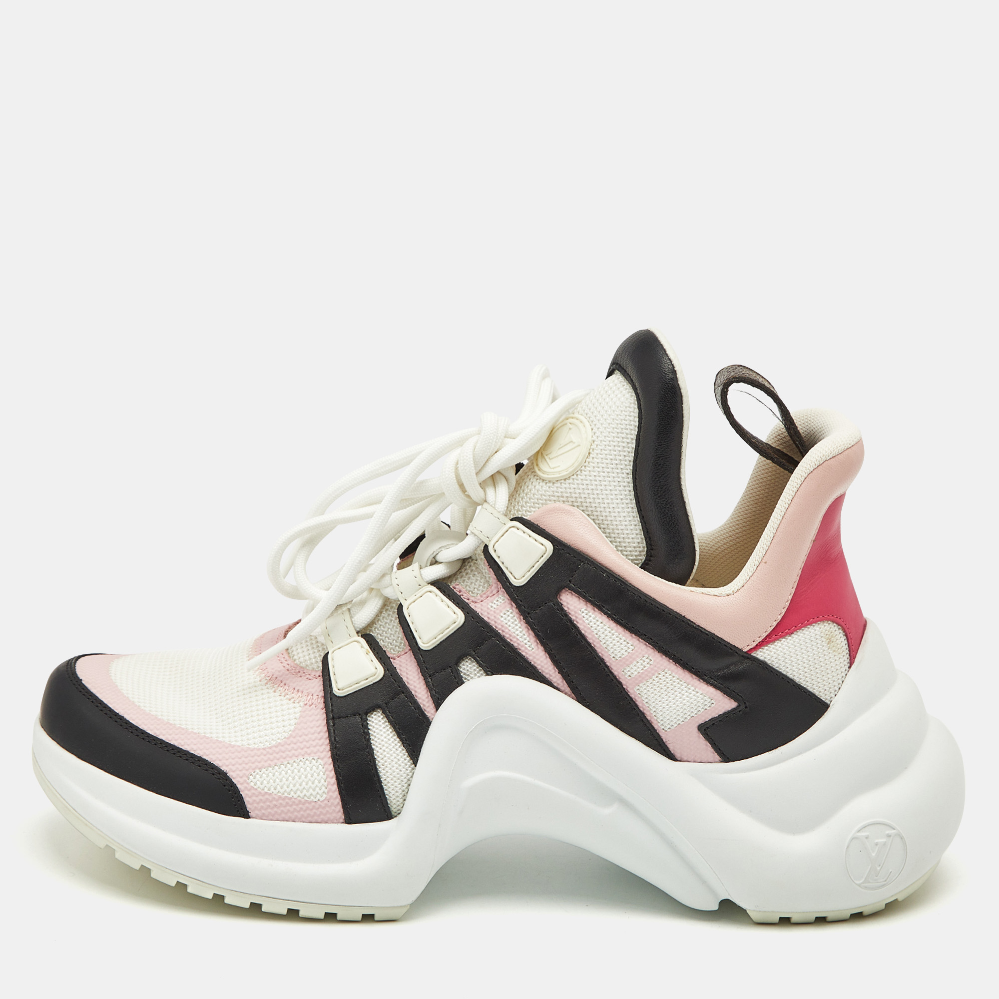 

Louis Vuitton Multicolor Leather and Mesh Archlight Sneakers Size