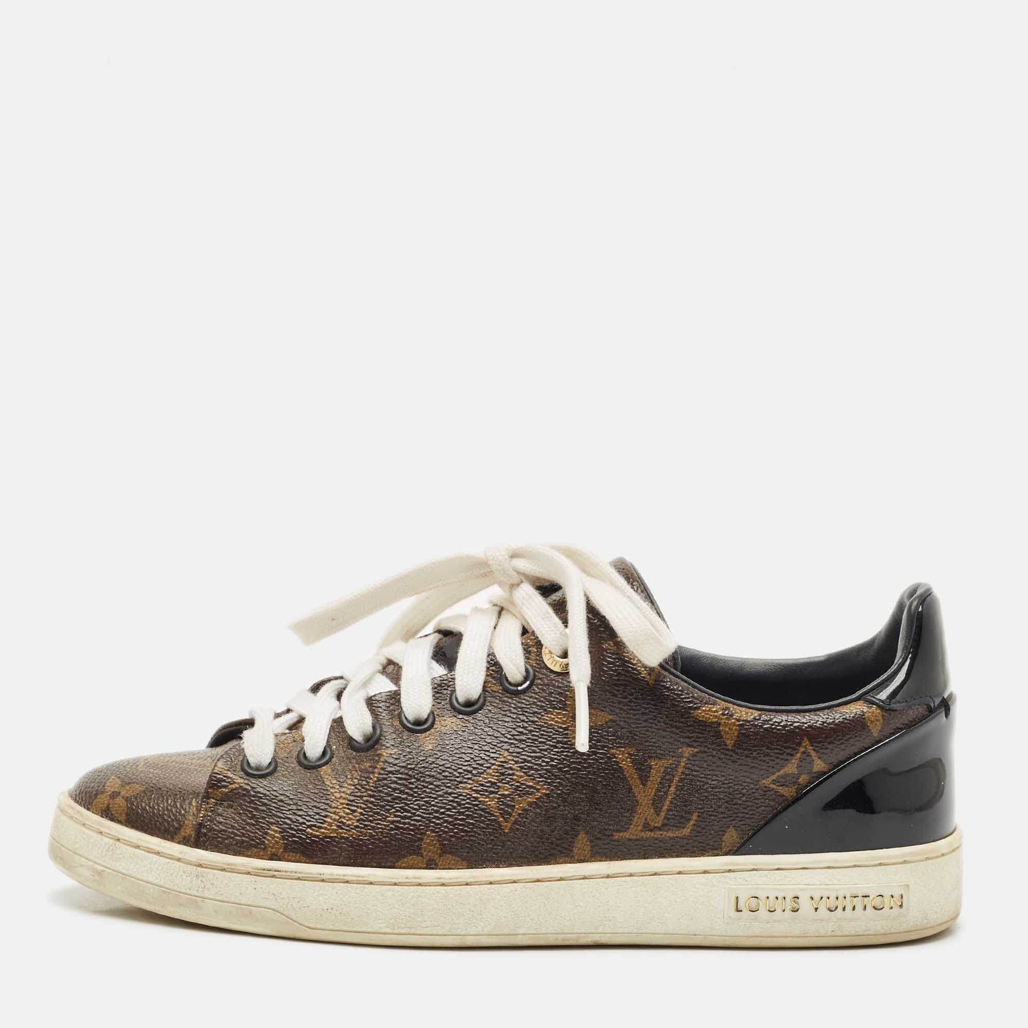 

Louis Vuitton Monogram Canvas Frontrow Sneakers Size, Brown