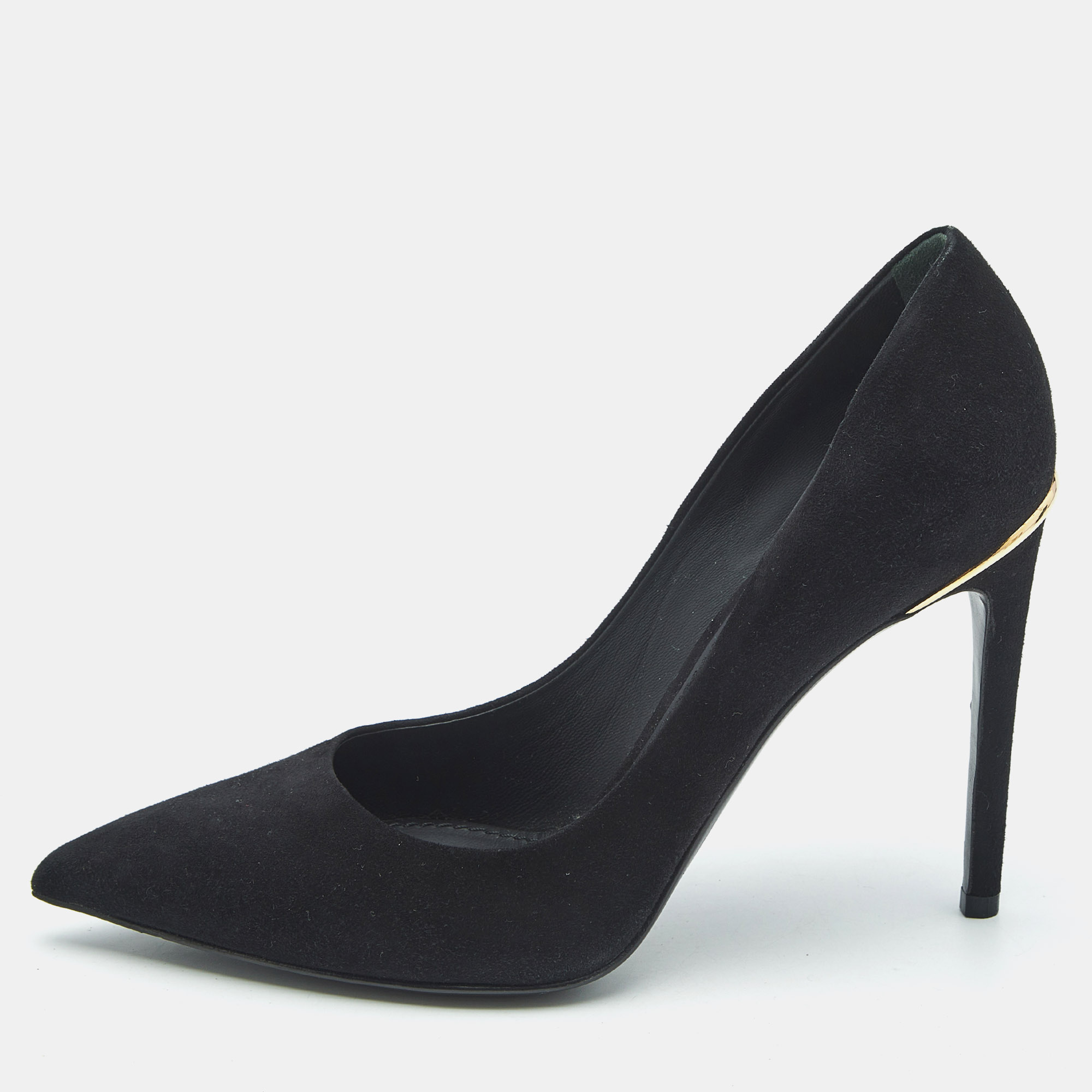 

Louis Vuitton Black Suede Pointed Toe Pumps Size