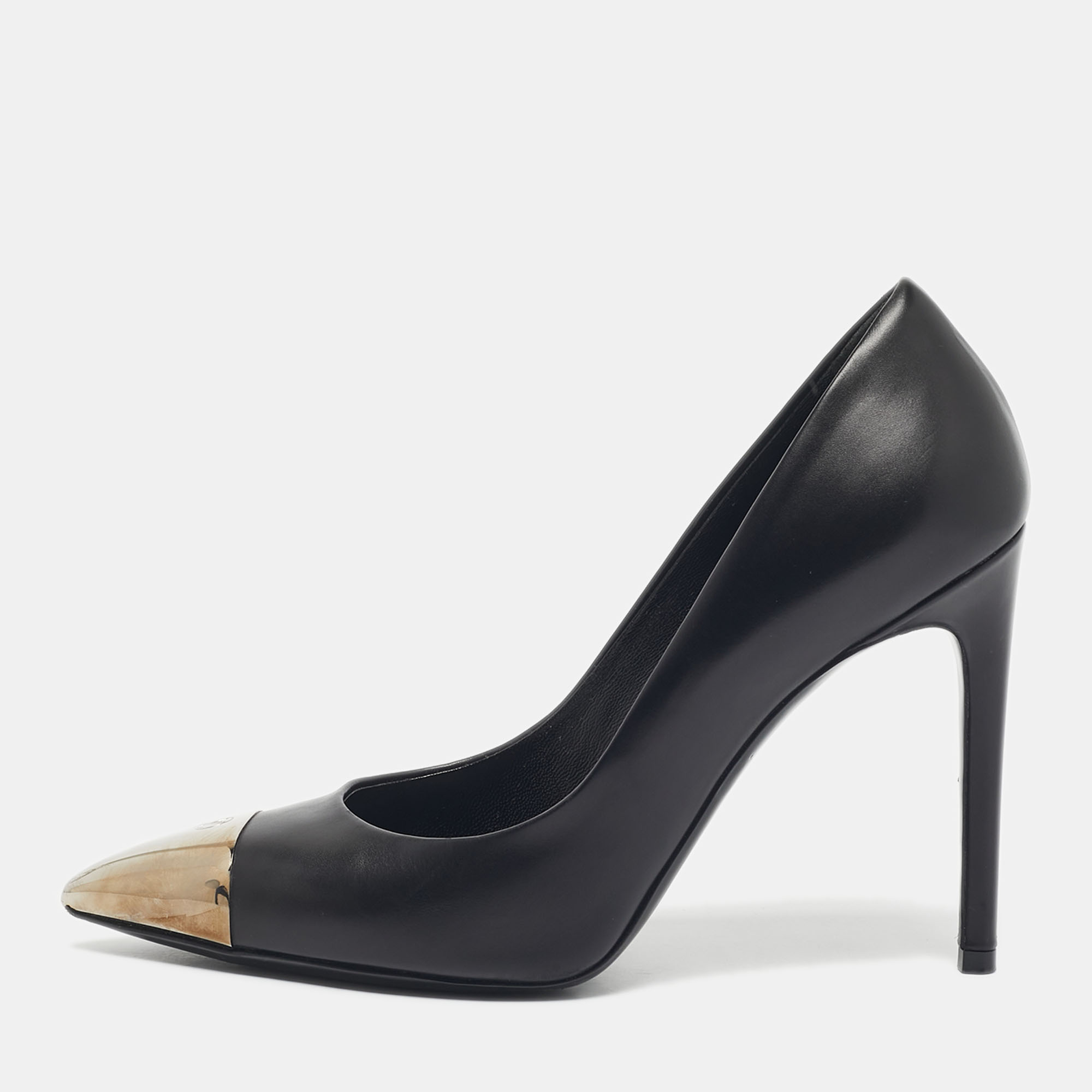 

Louis Vuitton Black Leather Urban Twist Pumps Size