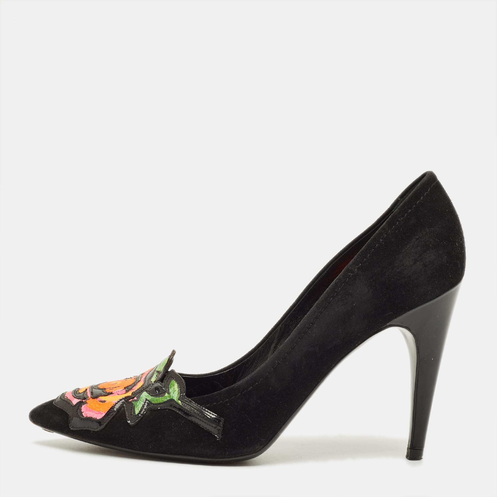 

Louis Vuitton Stephen Sprouse Size  Black Suede Pumps