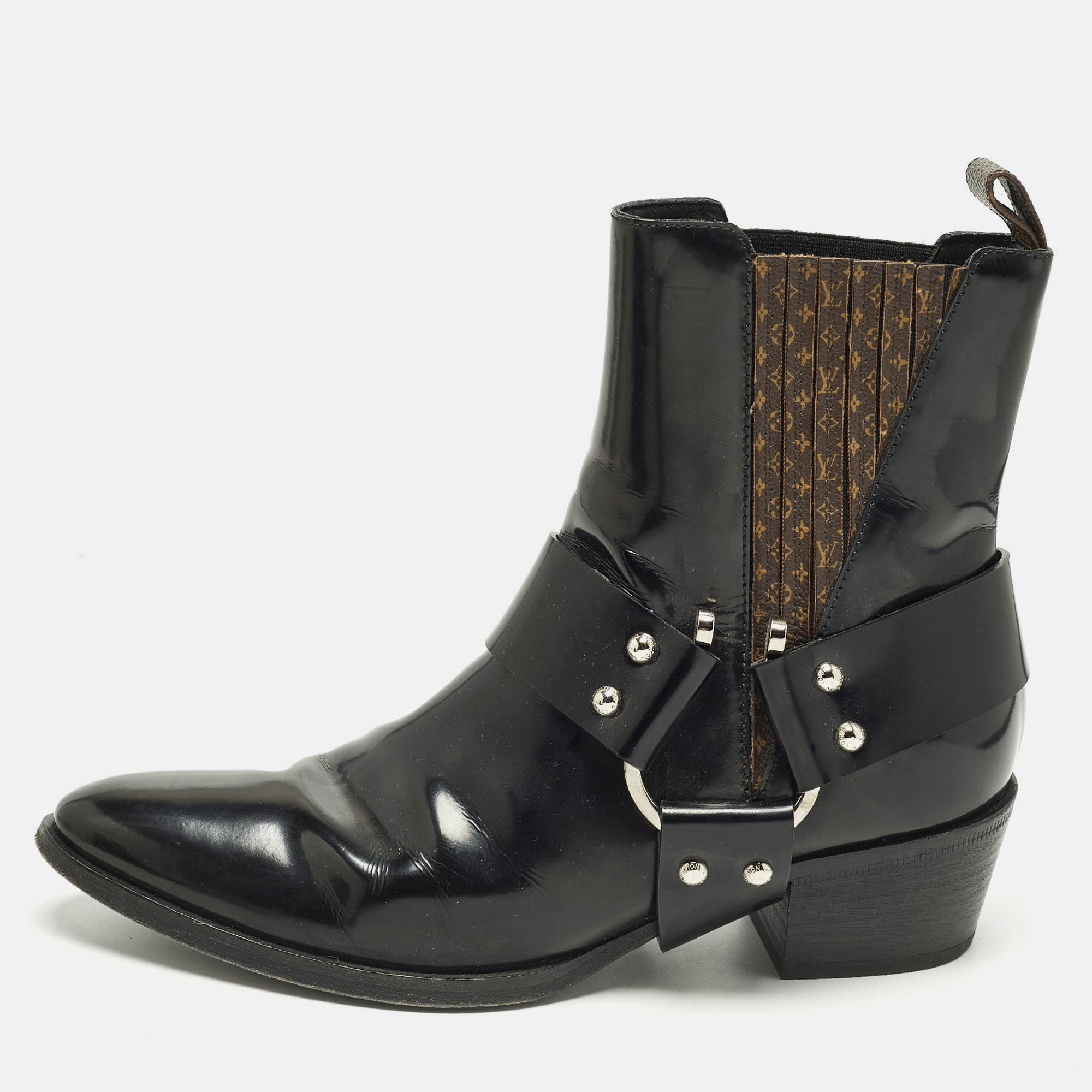 

Louis Vuitton Rhapsodie Size  Black Canvas and Leather Ankle Length Boots