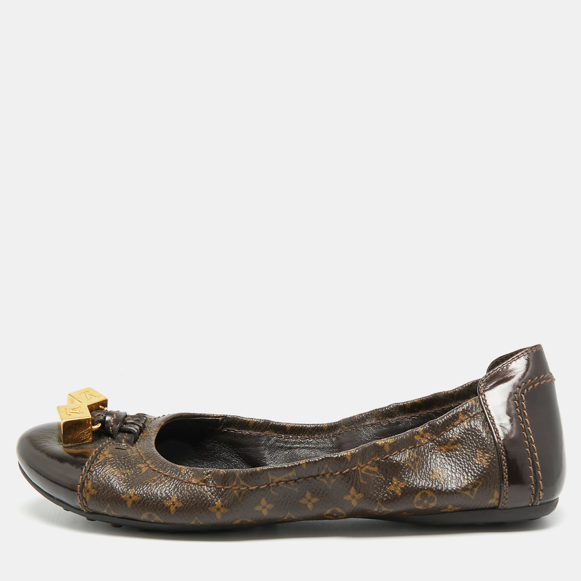 

Louis Vuitton Dice Size  Brown Monogram Coated Canvas and Leather Ballet Flats