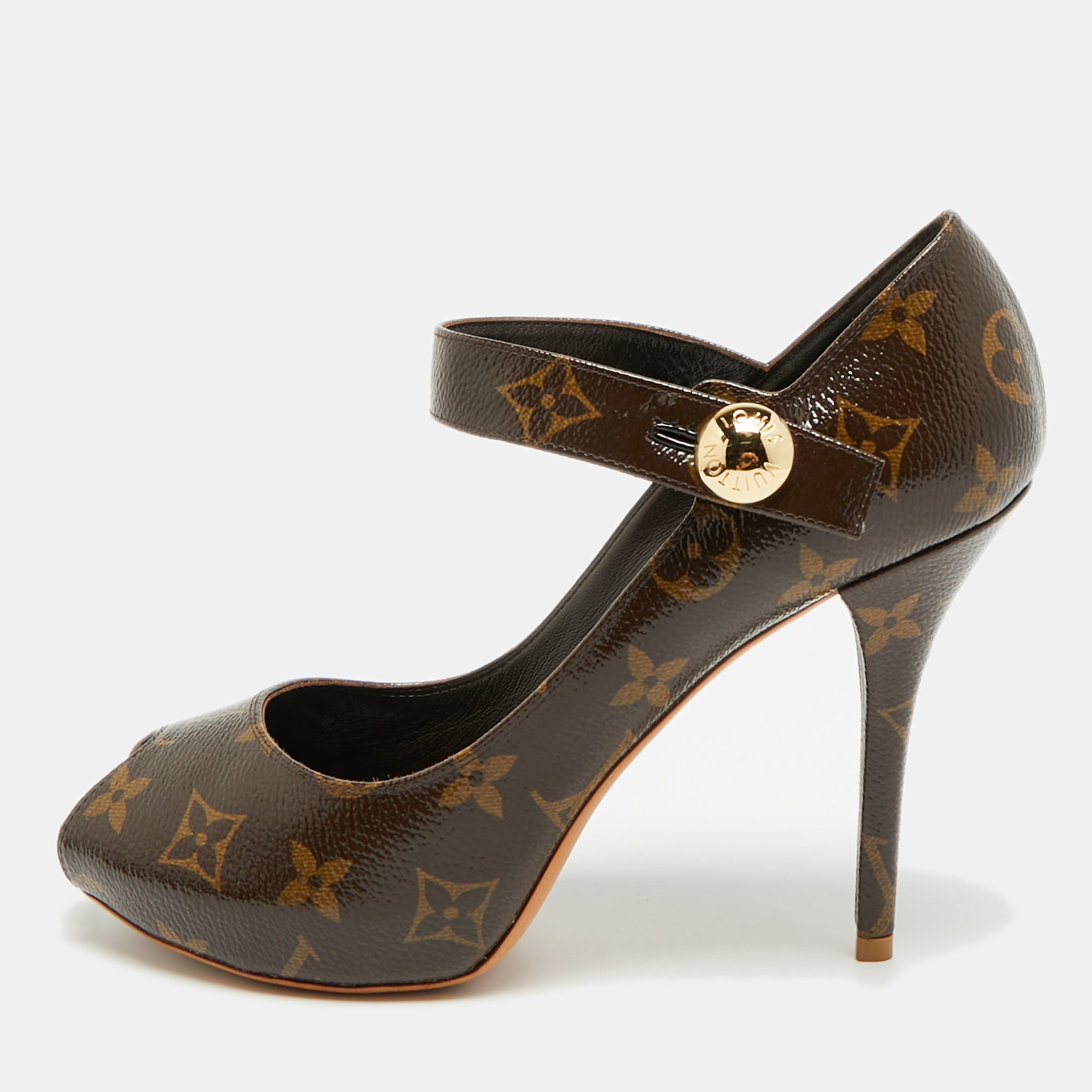 

Louis Vuitton Ritual Mary Jane Size  Brown Monogram Coated Canvas Mary Jane Pumps