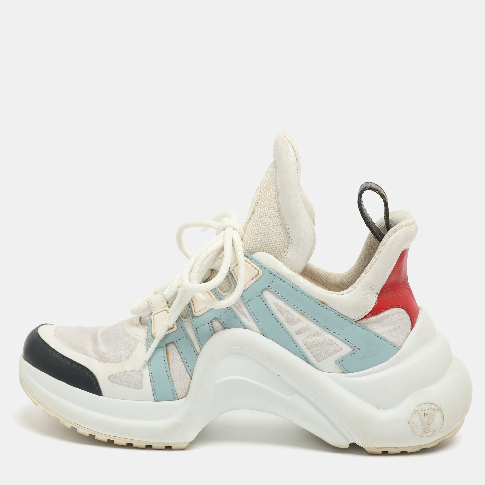 

Louis Vuitton Archlight Size  Multicolor Leather and Neoprene Low Top Sneakers