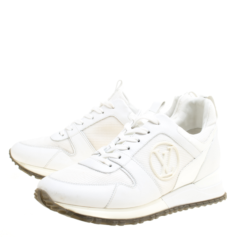 Run away leather trainers Louis Vuitton White size 38 EU in Leather -  33120569
